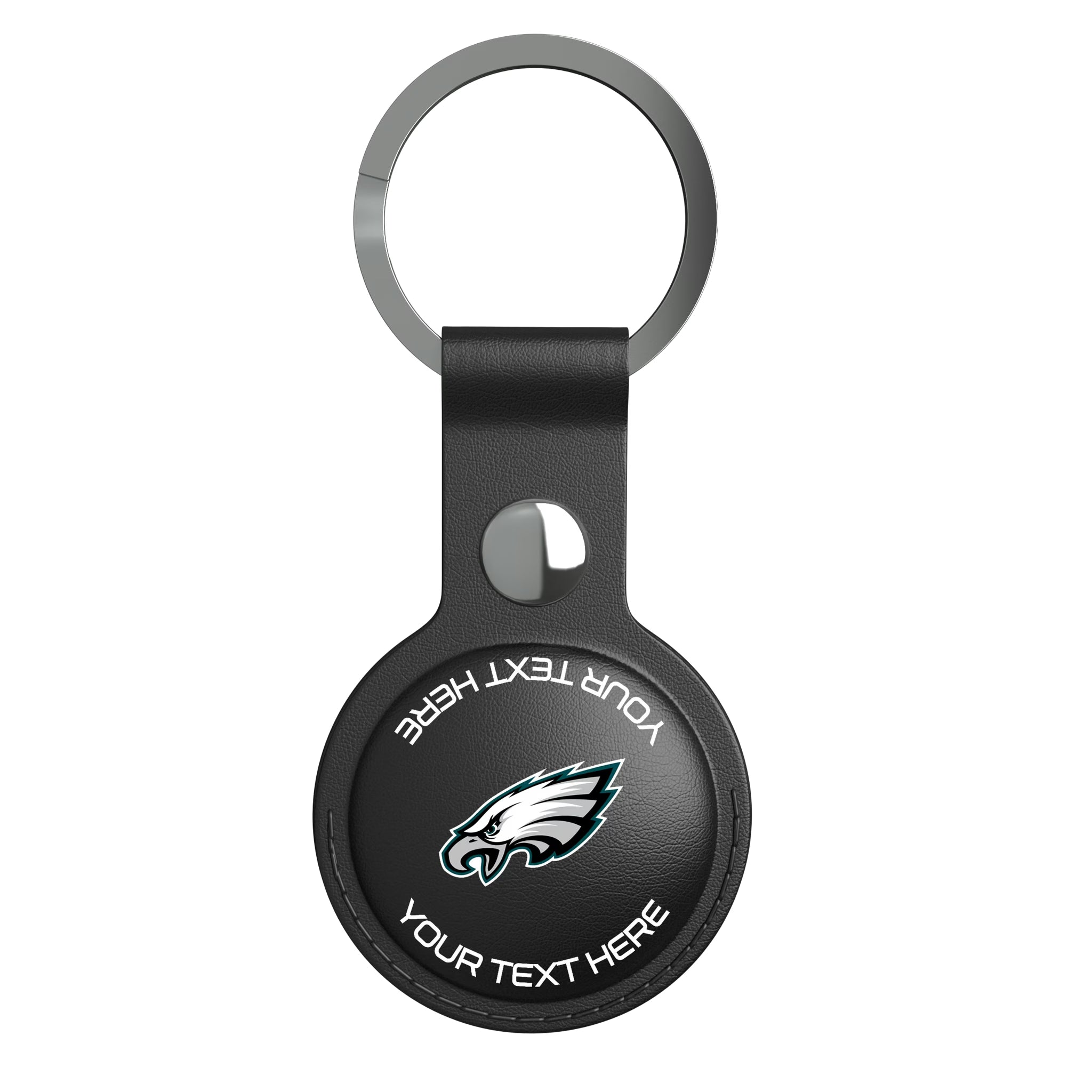 Philadelphia Eagles Personalized Insignia AirTag Black Airtag Holder