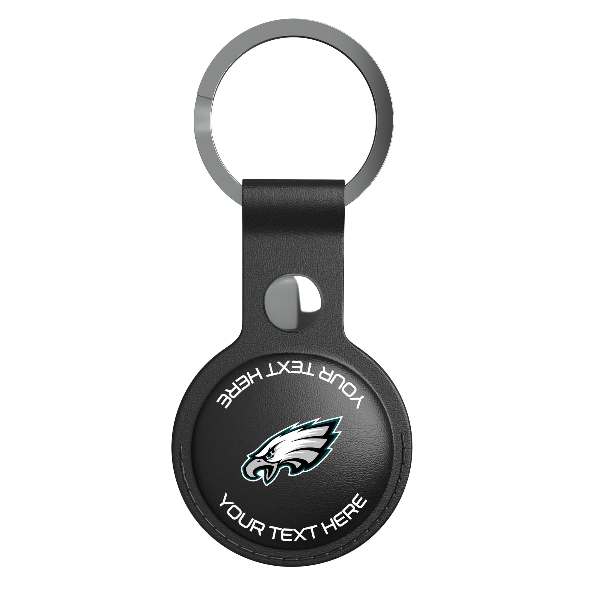 Philadelphia Eagles Personalized Insignia AirTag Black Airtag Holder