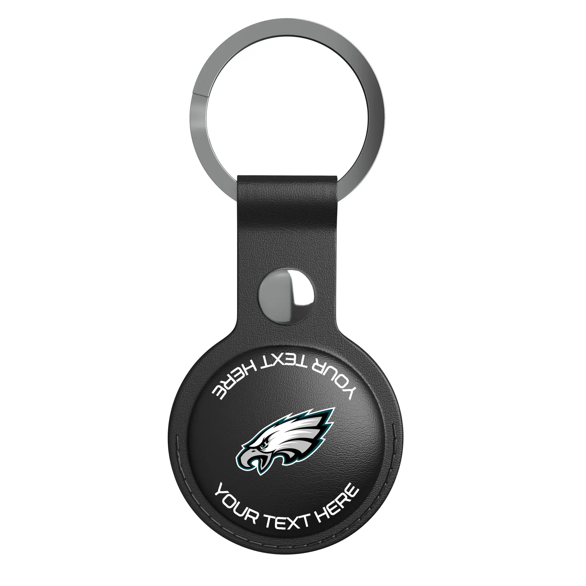 Philadelphia Eagles Personalized Insignia AirTag Black Airtag Holder