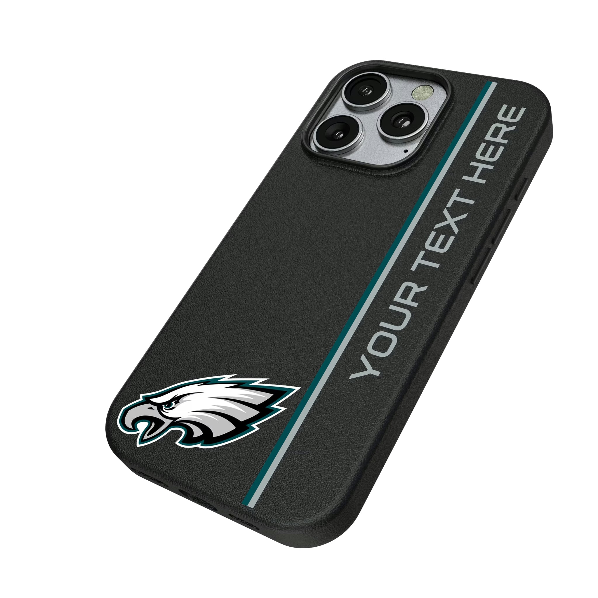 Philadelphia Eagles Personalized Sidebard iPhone MagSafe Compatible Phone Case for Apple iPhone - Isometric View
