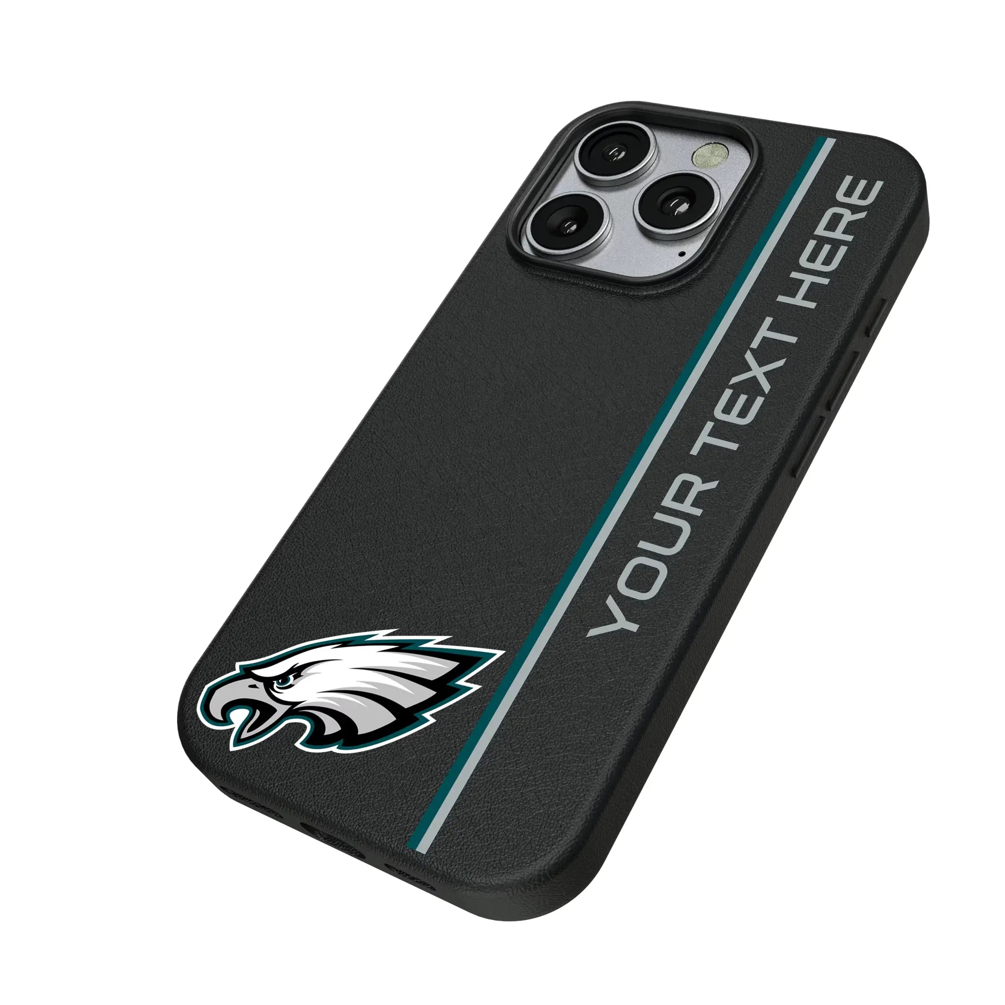Philadelphia Eagles Personalized Sidebard iPhone MagSafe Compatible Phone Case for Apple iPhone - Isometric View