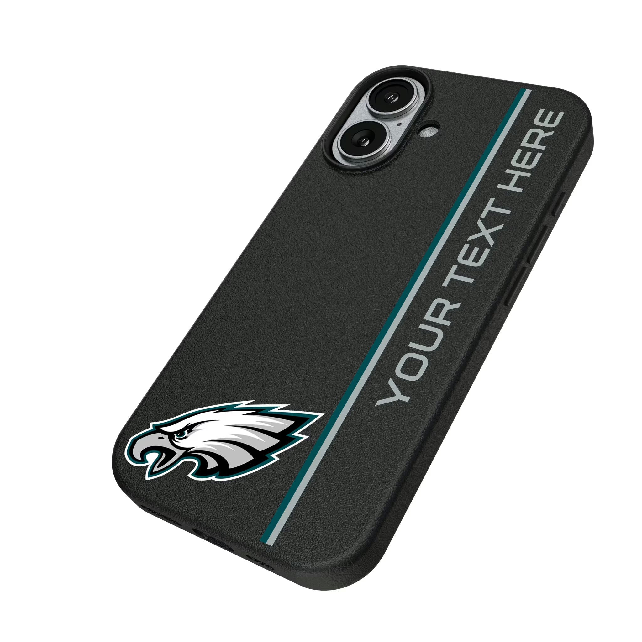 Philadelphia Eagles Personalized Sidebard iPhone MagSafe Compatible Phone Case for Apple iPhone - Isometric View#Device_iPhone 17