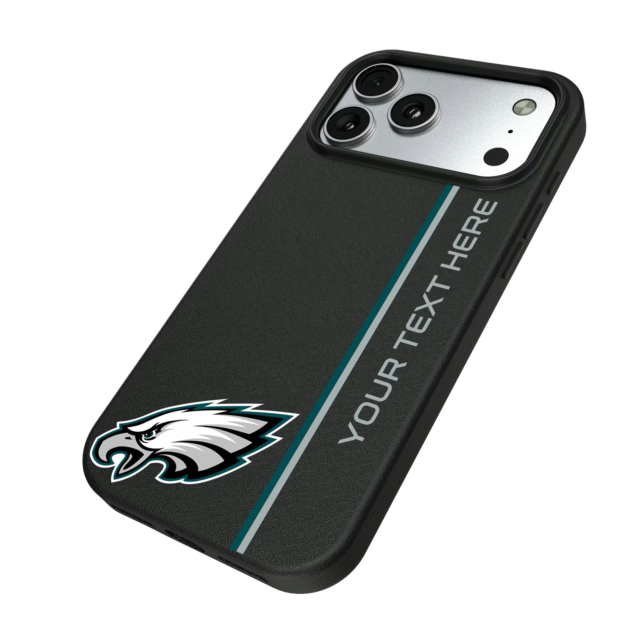 Philadelphia Eagles Personalized Sidebard iPhone MagSafe Compatible Phone Case for Apple iPhone - Isometric View#Device_iPhone 17 Pro Max