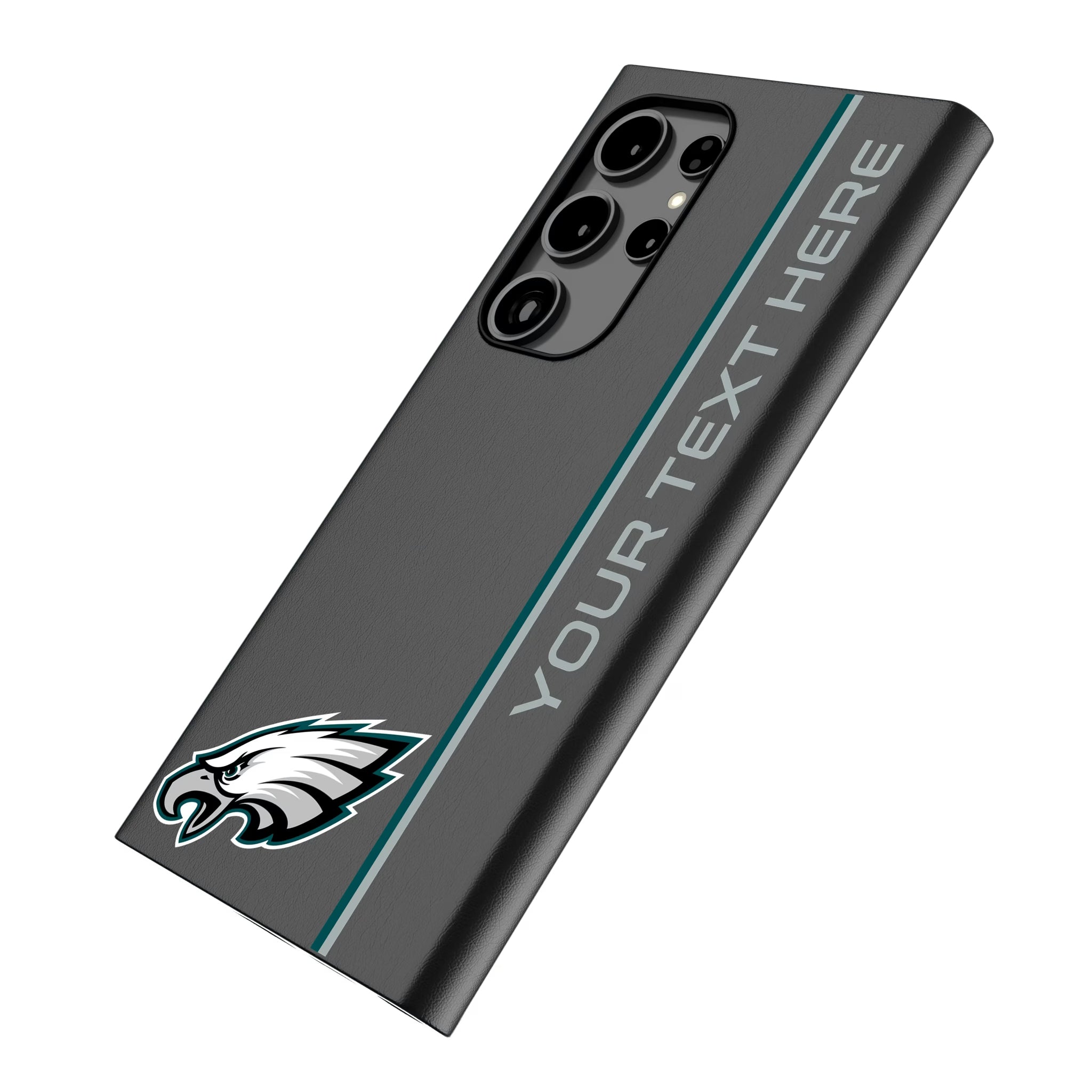 Philadelphia Eagles Personalized Sidebard Galaxy MagSafe Compatible Phone Case for Samsung Galaxy - Isometric View