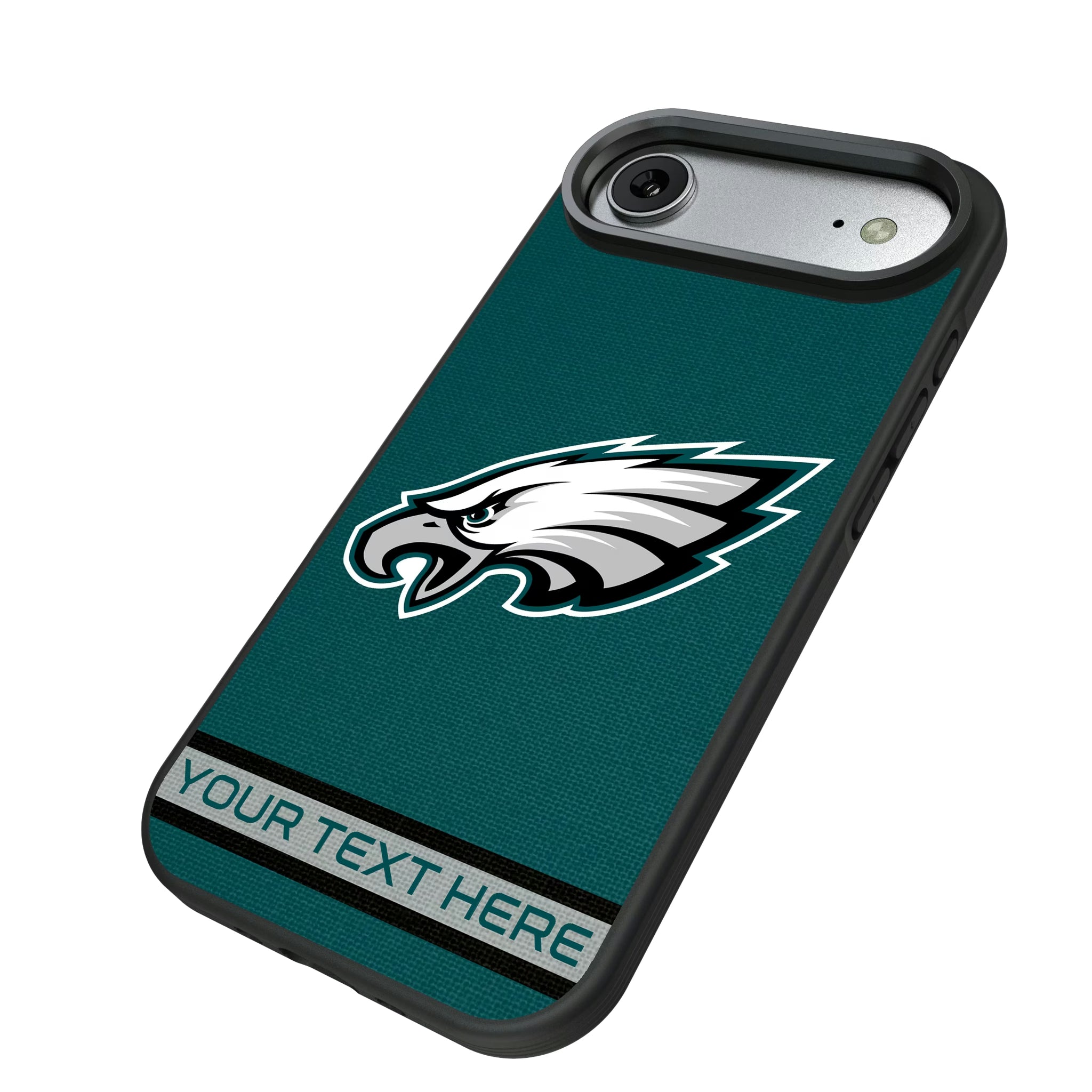 Philadelphia Eagles Personalized Stripe iPhone Bump Phone Case for Apple iPhone - Isometric View#Device_iPhone Air