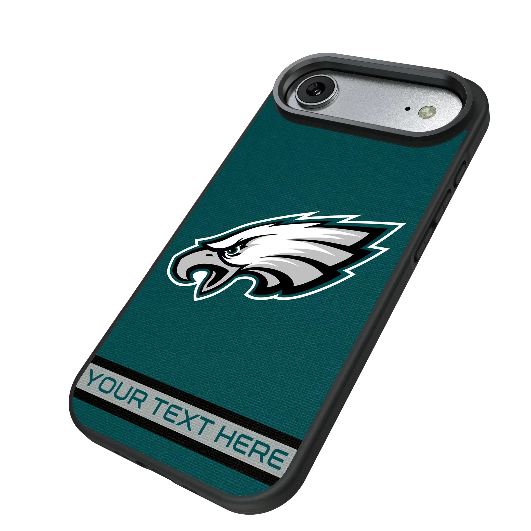 Philadelphia Eagles Personalized Stripe iPhone Bump Phone Case for Apple iPhone - Isometric View#Device_iPhone Air