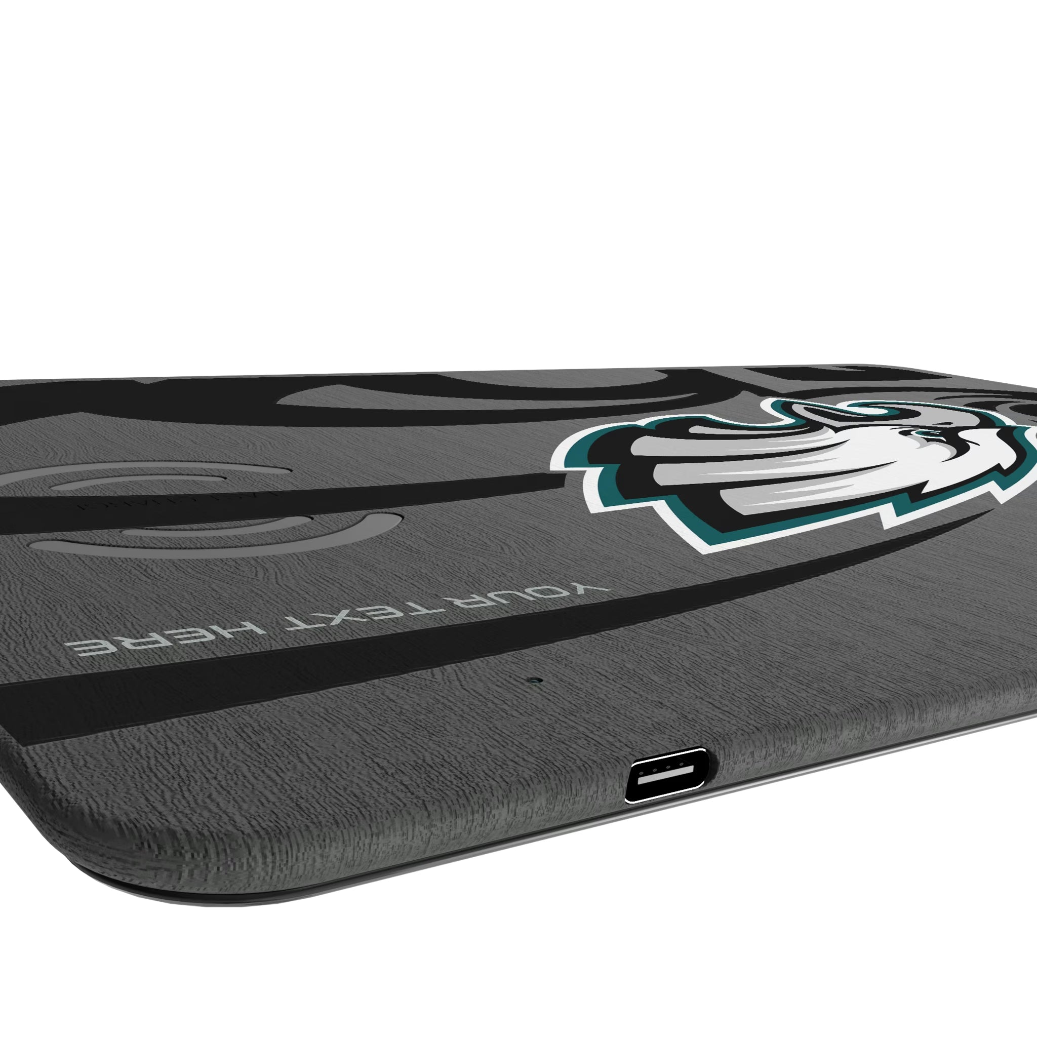 Philadelphia Eagles Personalized Tilt 15-Watt Wireless Charger and Mouse Pad