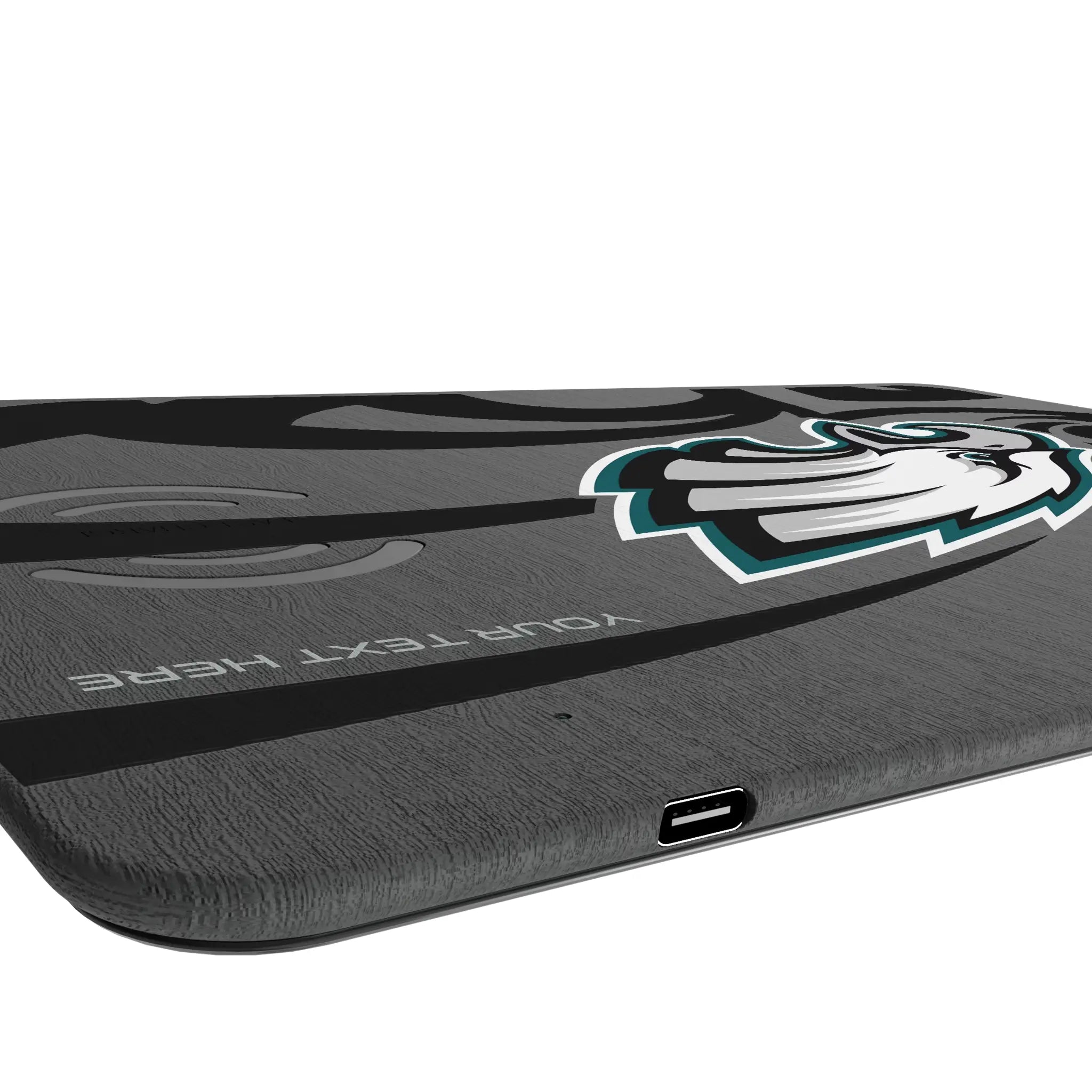 Philadelphia Eagles Personalized Tilt 15-Watt Wireless Charger and Mouse Pad