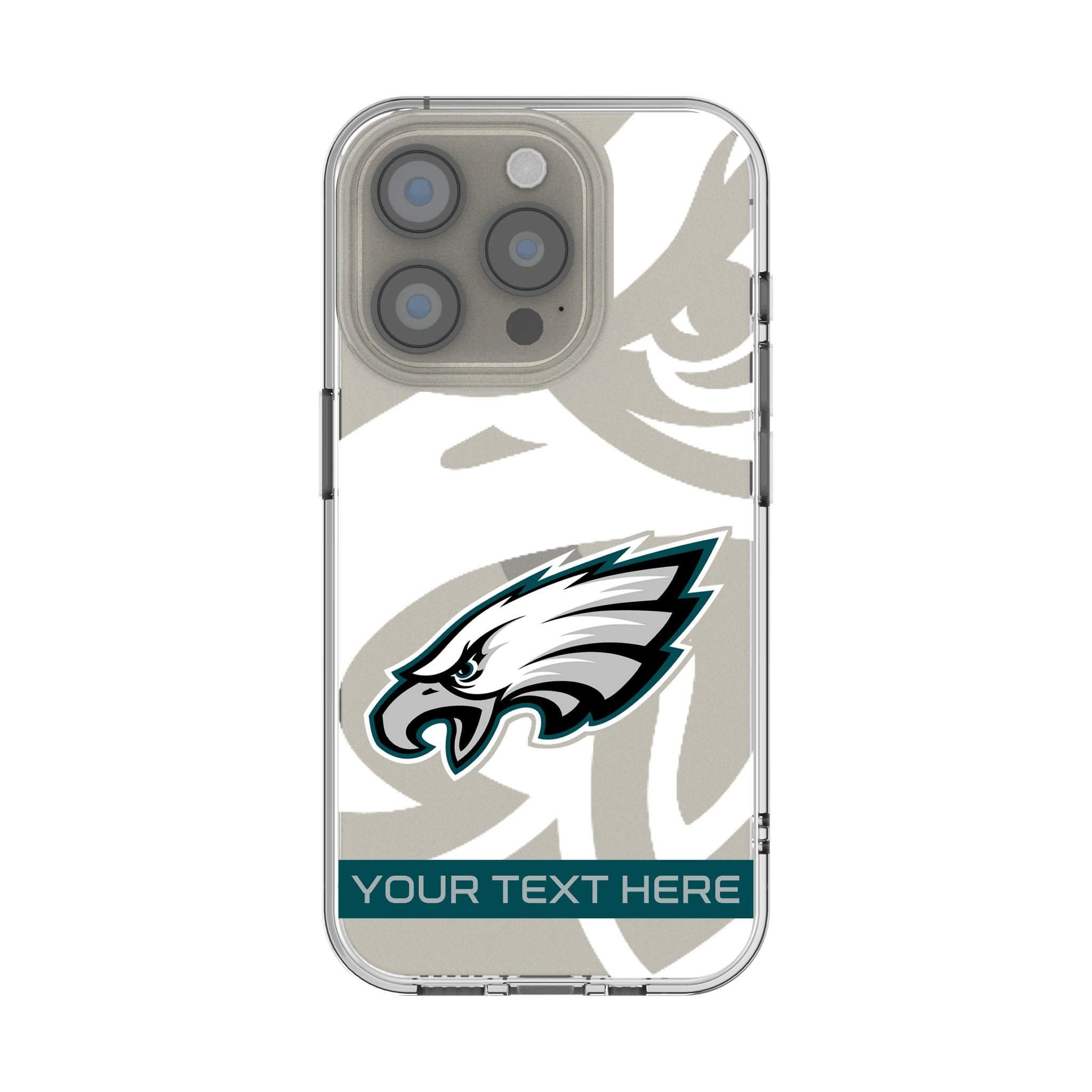Philadelphia Eagles Personalized Tilt iPhone Clear Phone Case for Apple iPhone