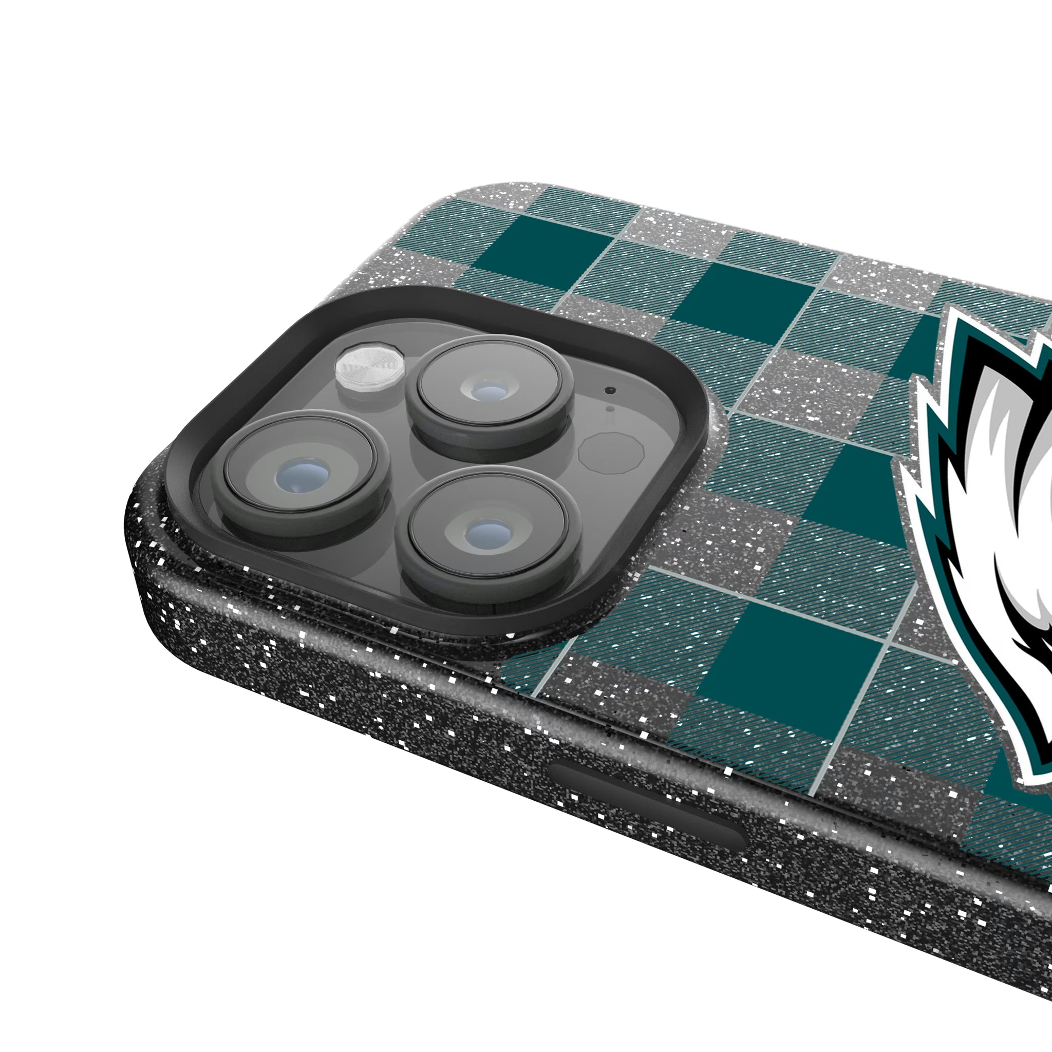 Philadelphia Eagles Plaid iPhone Bling Phone Case for Apple iPhone - Detail