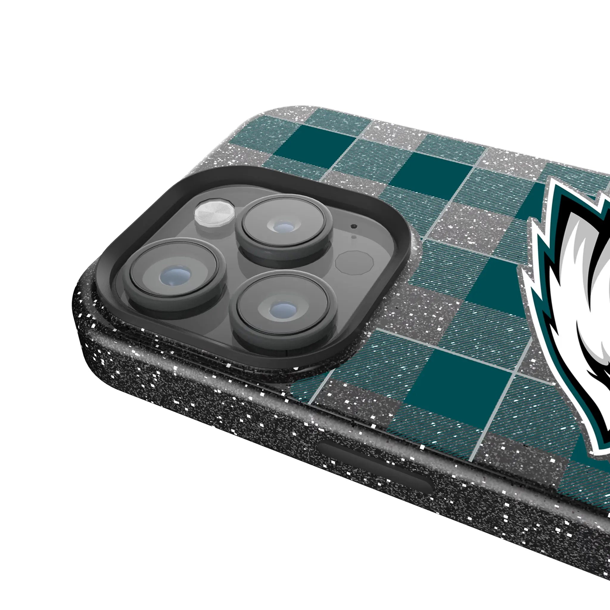 Philadelphia Eagles Plaid iPhone Bling Phone Case for Apple iPhone - Detail
