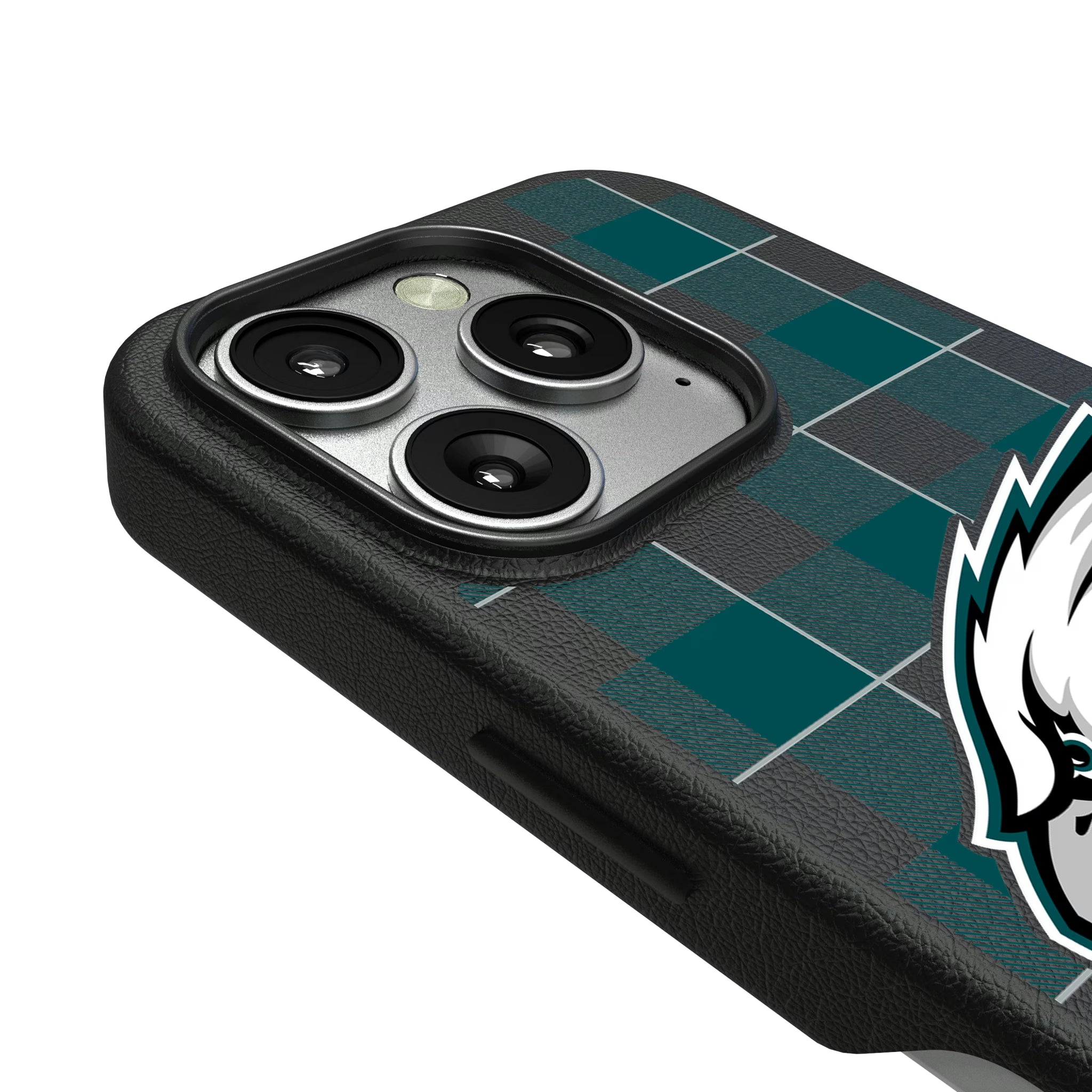 Philadelphia Eagles Plaid iPhone MagSafe Compatible Phone Case for Apple iPhone - Detail