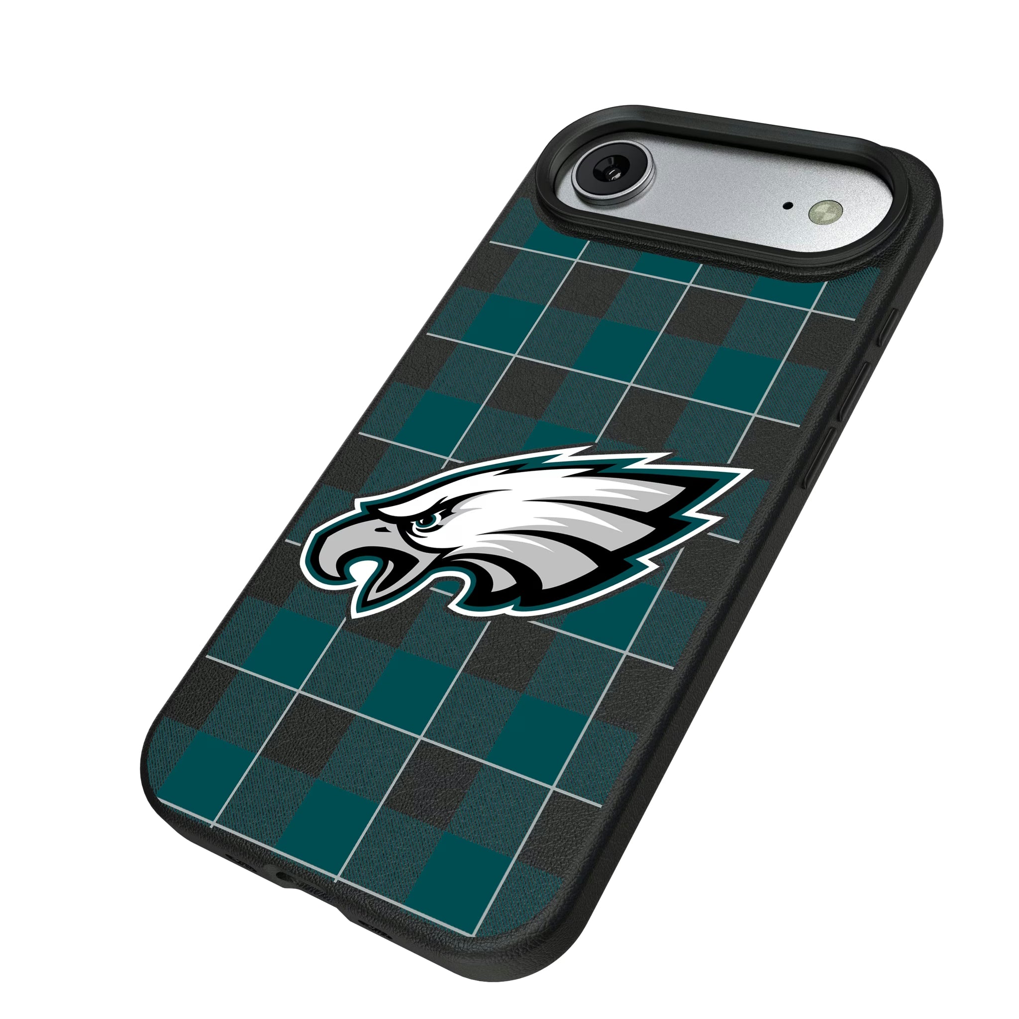 Philadelphia Eagles Plaid iPhone MagSafe Compatible Phone Case for Apple iPhone - Isometric View#Device_iPhone Air