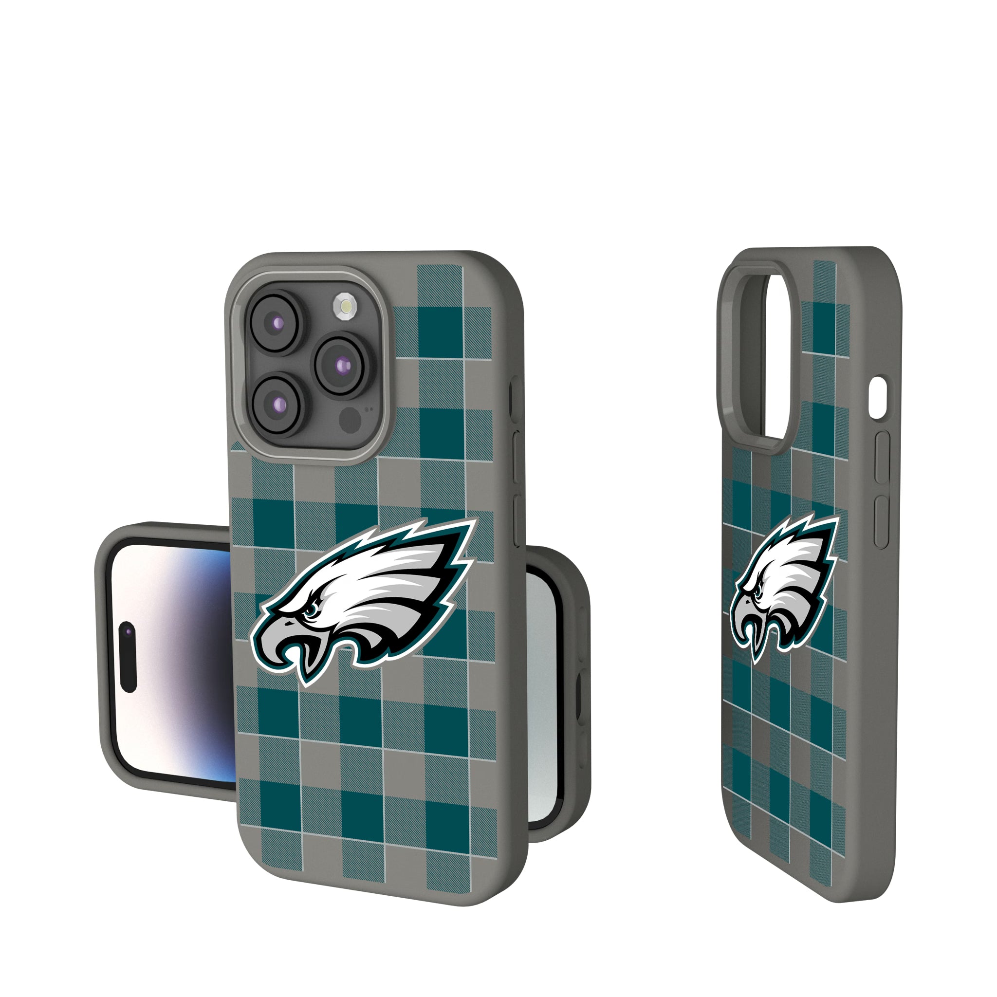 Philadelphia Eagles Plaid iPhone Soft Touch Phone Case for Apple iPhone