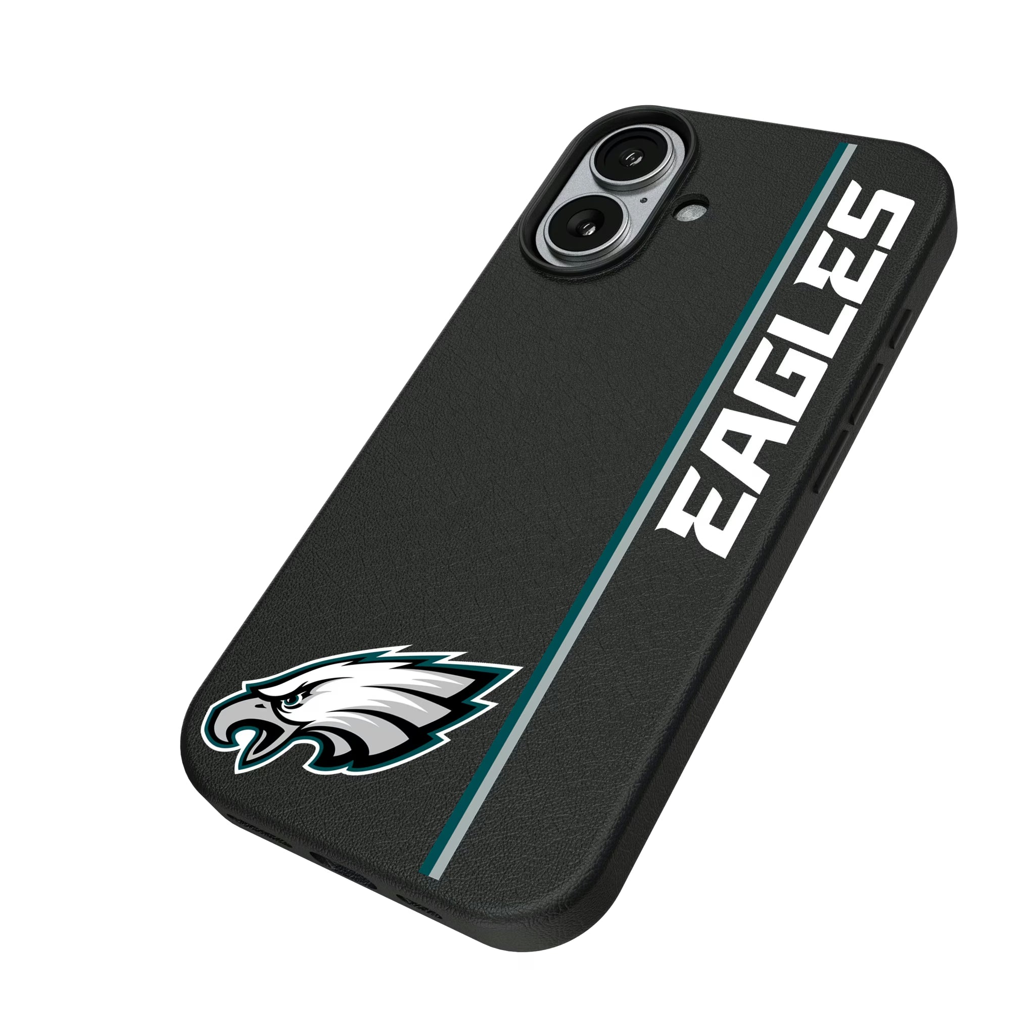 Philadelphia Eagles Sidebar iPhone MagSafe Compatible Phone Case for Apple iPhone - Isometric View#Device_iPhone 17