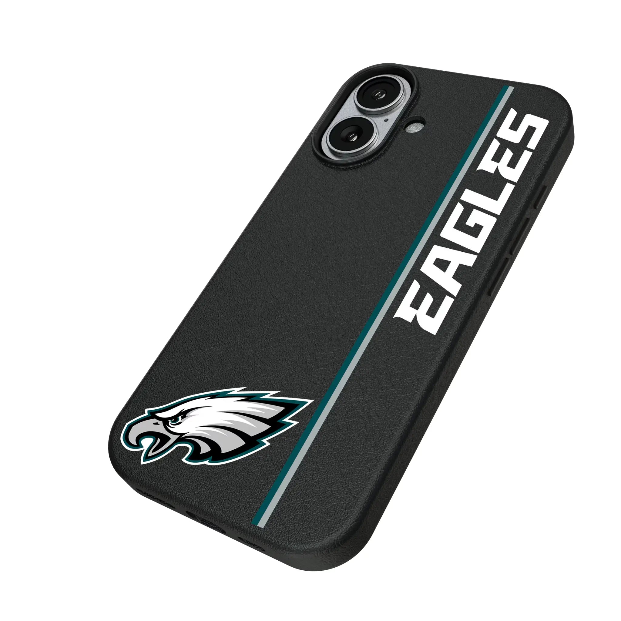 Philadelphia Eagles Sidebar iPhone MagSafe Compatible Phone Case for Apple iPhone - Isometric View#Device_iPhone 17