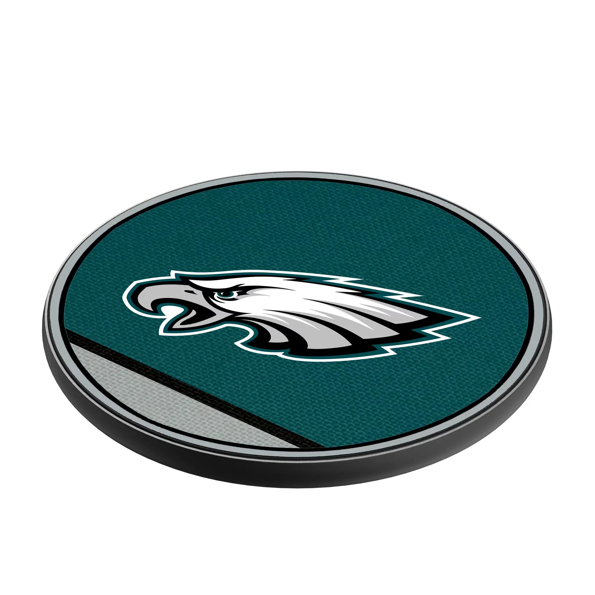 Philadelphia Eagles Stripe 15-Watt Wireless Charger - Isometric View