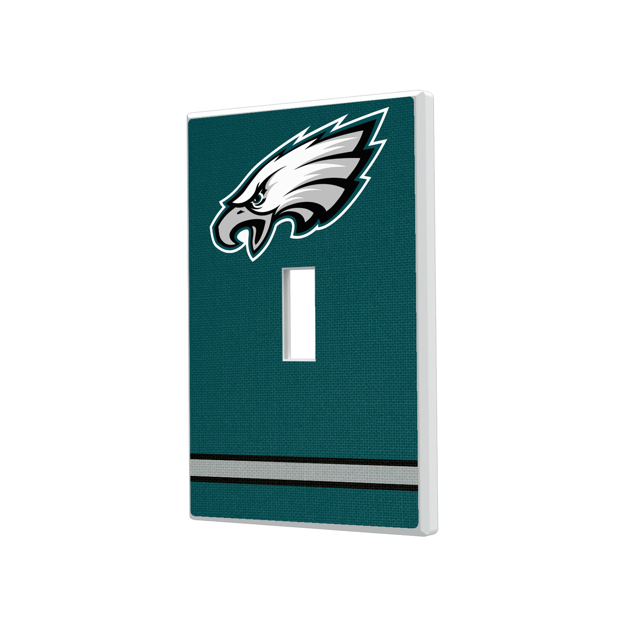 Philadelphia Eagles Stripe Hidden-Screw Light Switch Plate#Style_Single Toggle
