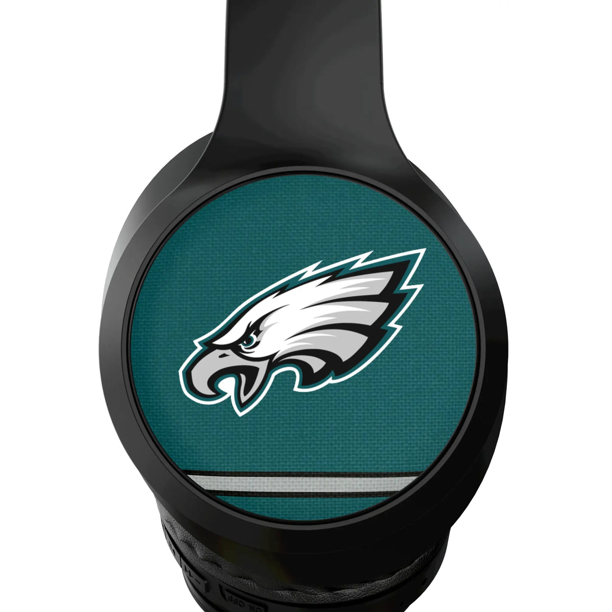 Philadelphia Eagles Stripe Wireless Over-Ear Headphones With Case - Detail