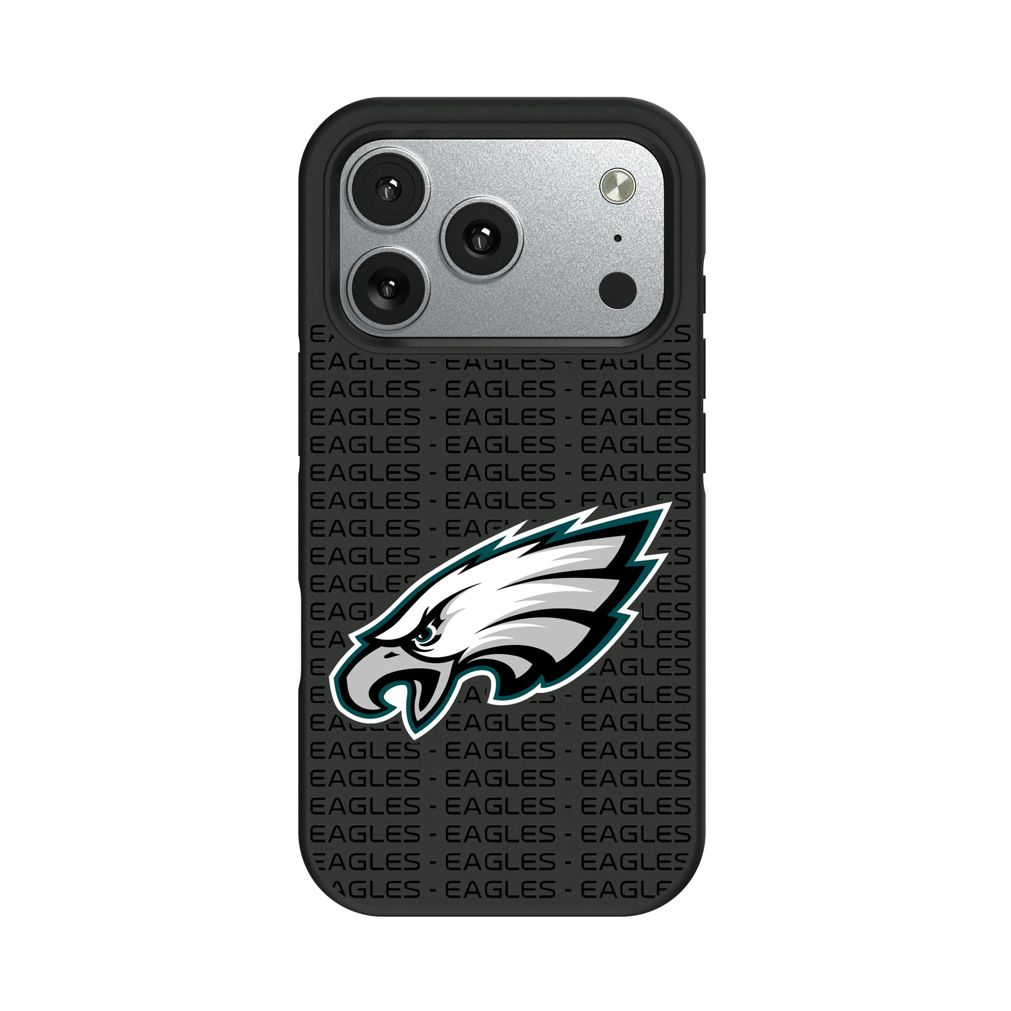 Philadelphia Eagles Text Backdrop iPhone Bump Phone Case for Apple iPhone#Device_iPhone 17 Pro