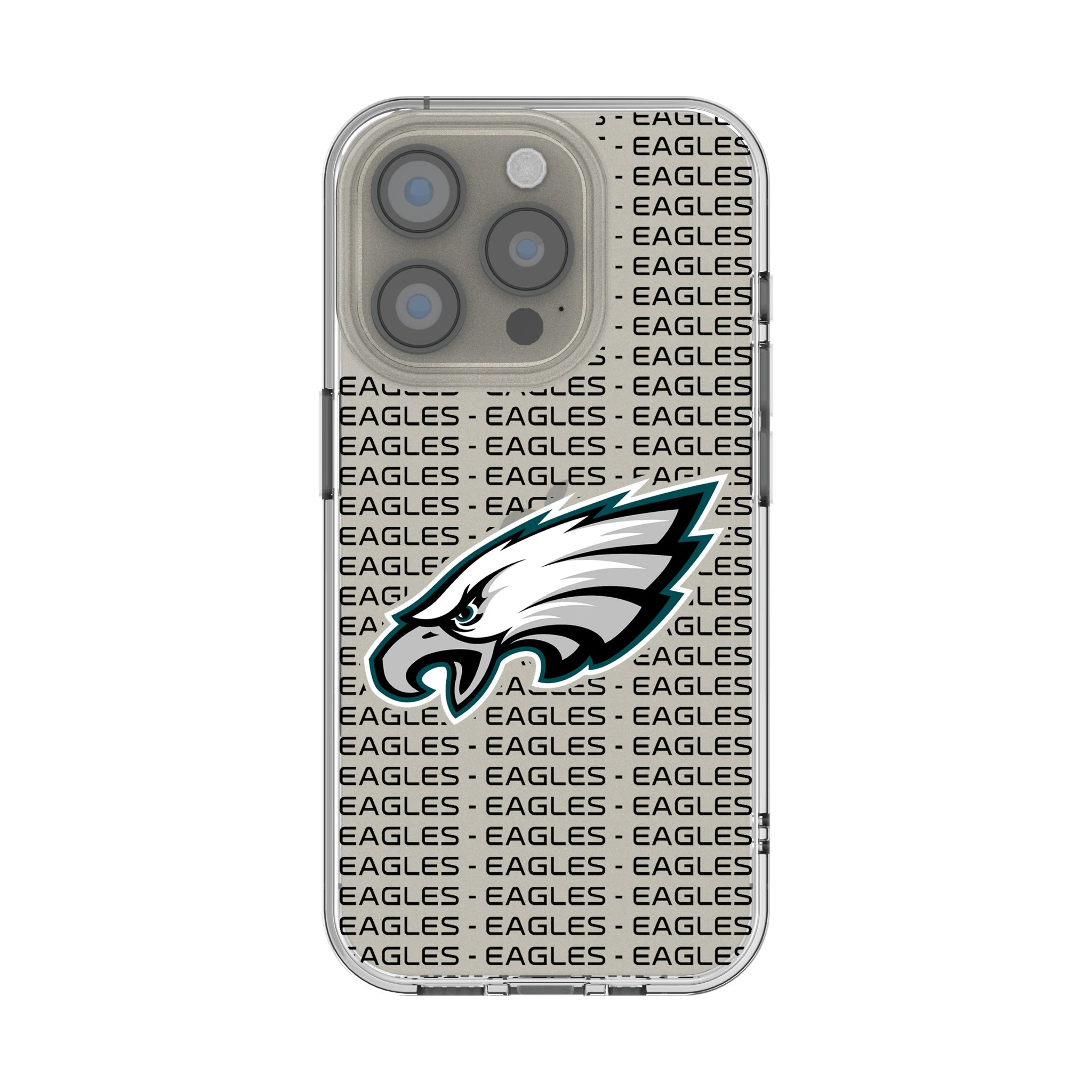 Philadelphia Eagles Text Backdrop iPhone Clear Phone Case for Apple iPhone