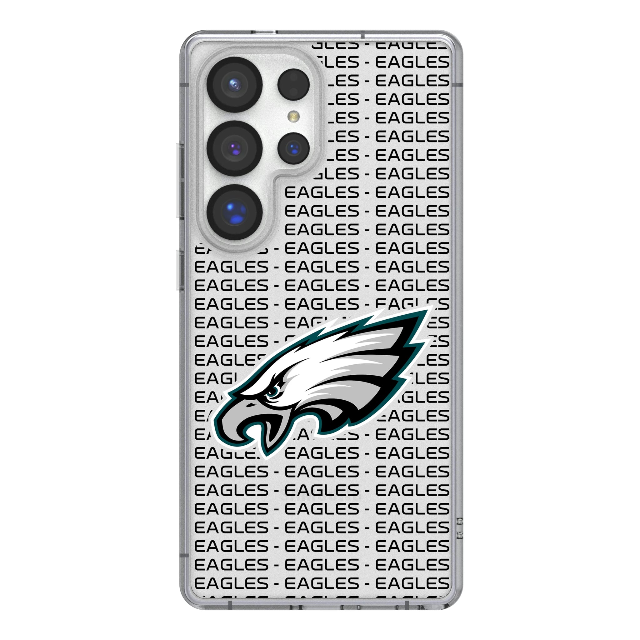Philadelphia Eagles Text Backdrop Galaxy Clear Phone Case for Samsung Galaxy