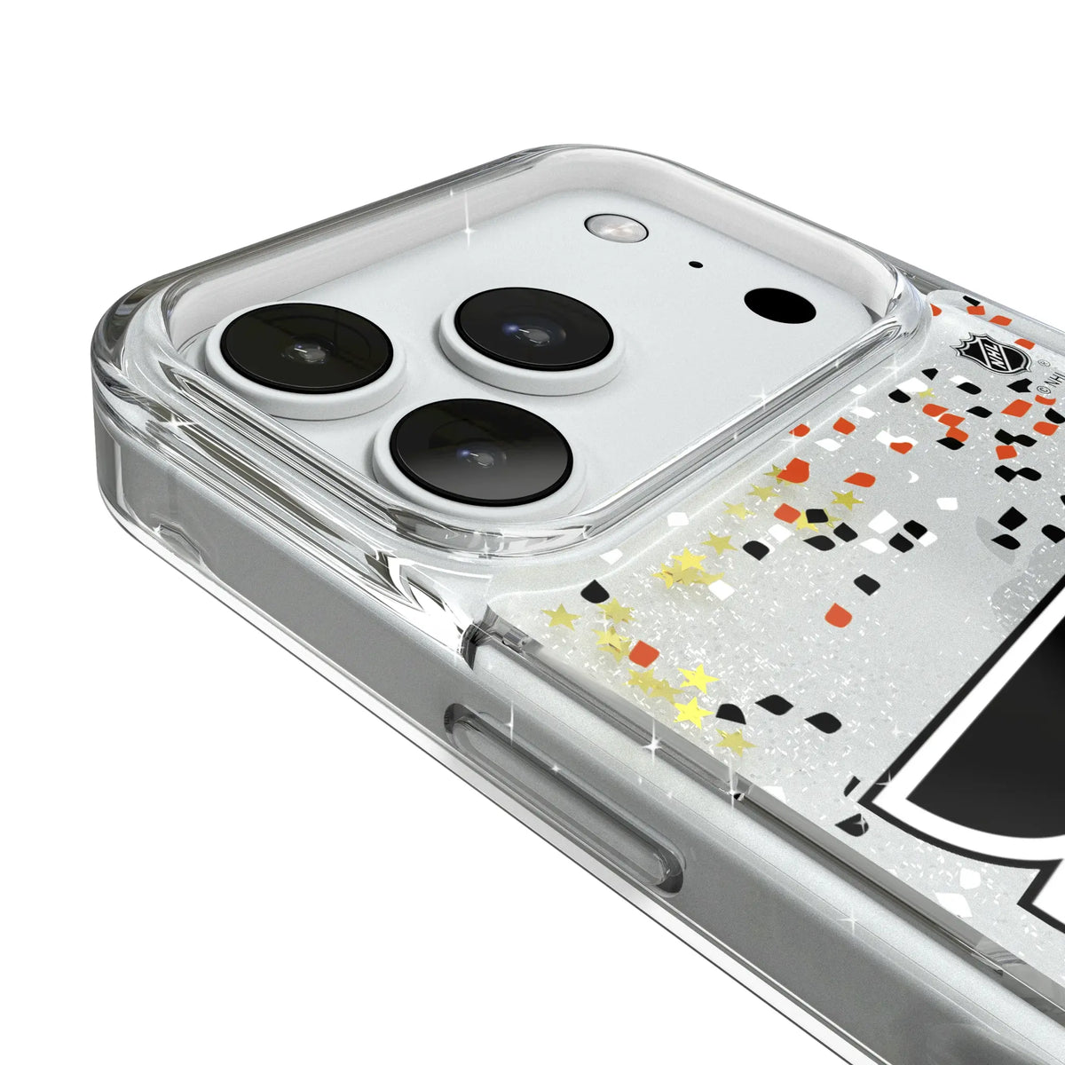 Philadelphia Flyers Confetti iPhone Glitter Phone Case for Apple iPhone - Detail#Device_iPhone 18 Pro