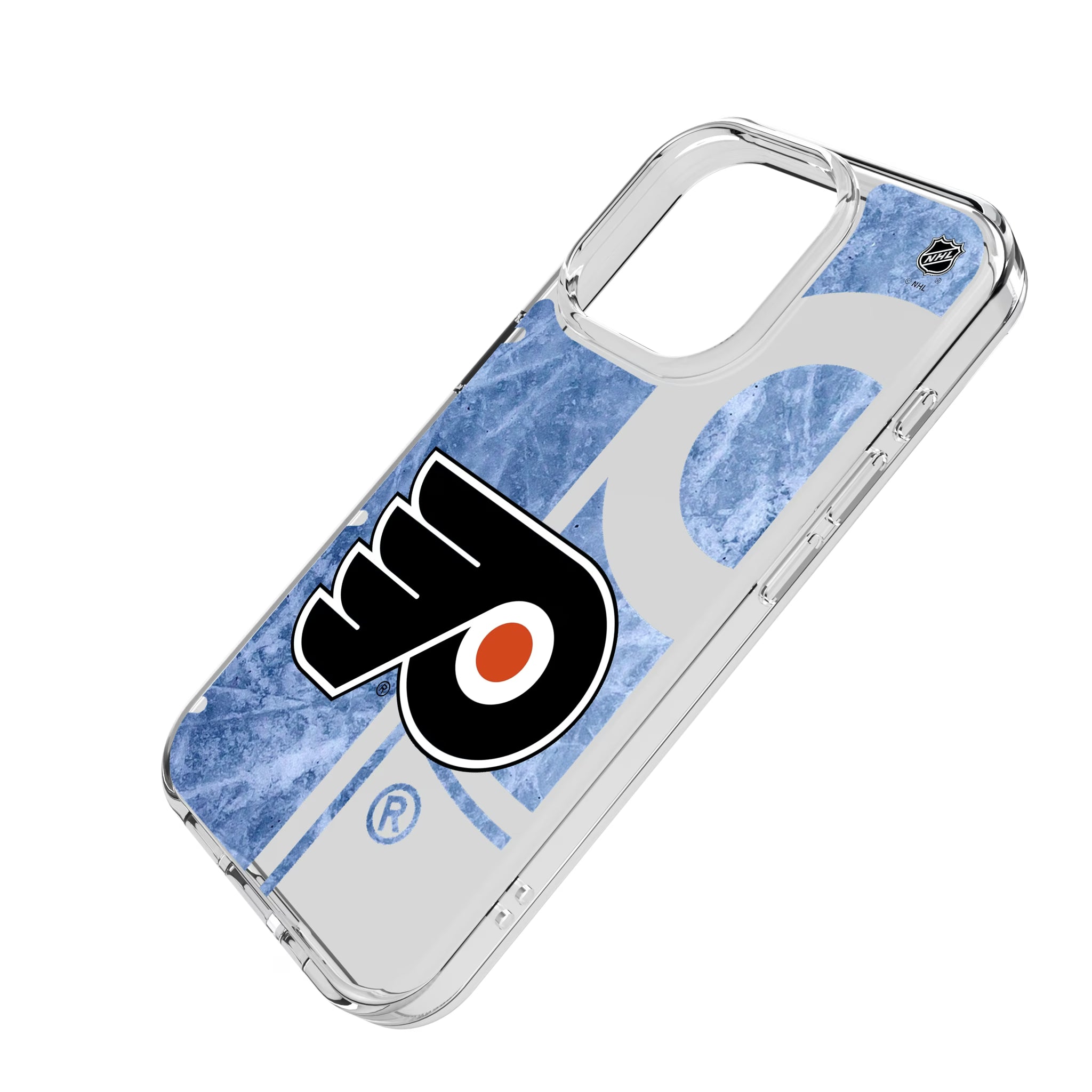 Philadelphia Flyers Ice Tilt iPhone Clear Phone Case for Apple iPhone - Isometric View