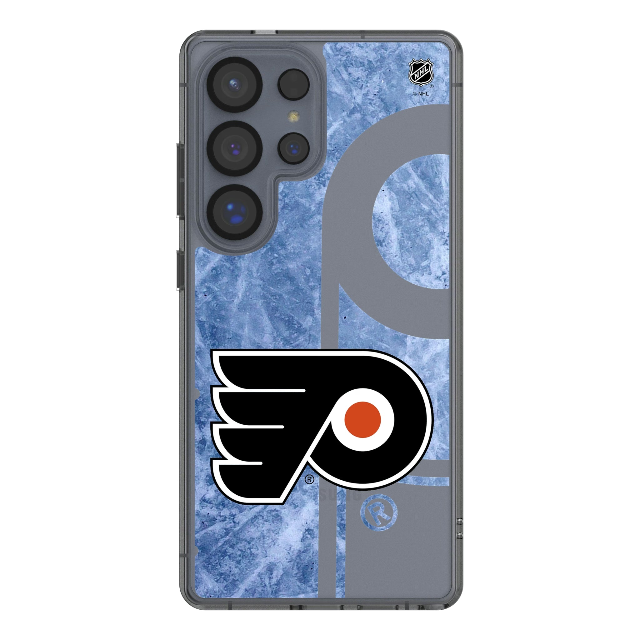 Philadelphia Flyers Ice Tilt Galaxy Clear Phone Case for Samsung Galaxy