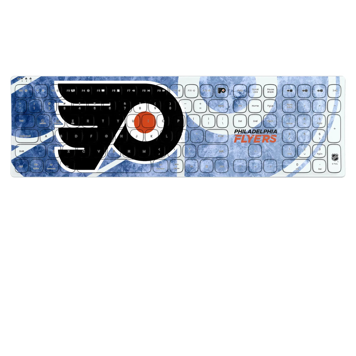Philadelphia Flyers Ice Tilt KKB605 Curved Wireless Keyboard