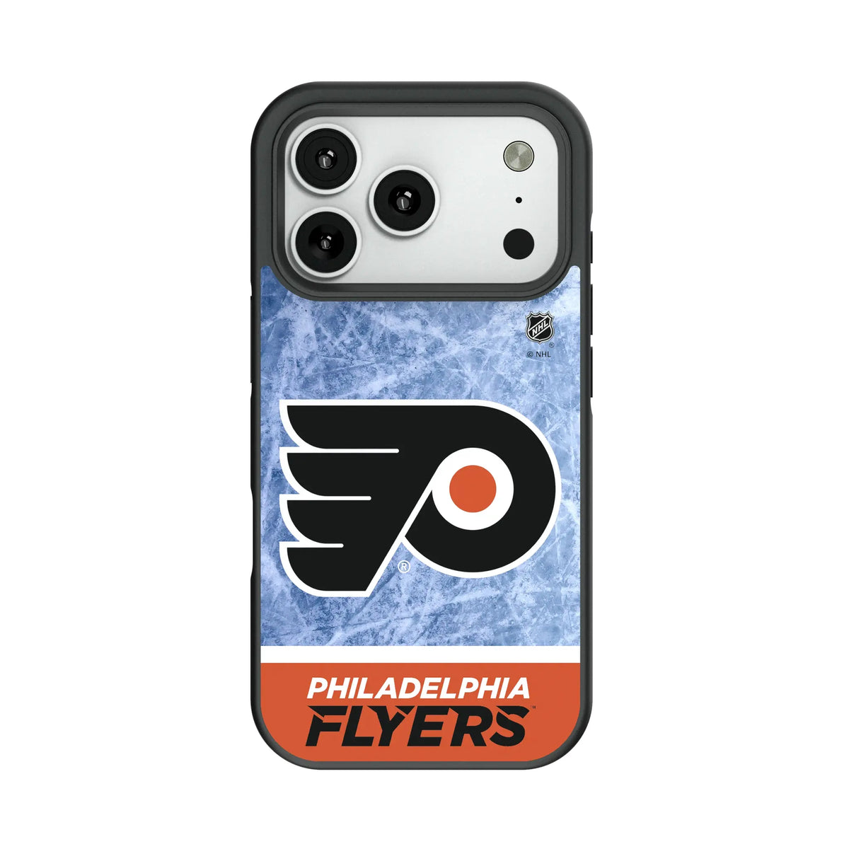 Philadelphia Flyers Ice Wordmark Bump Phone Case for Apple iPhone