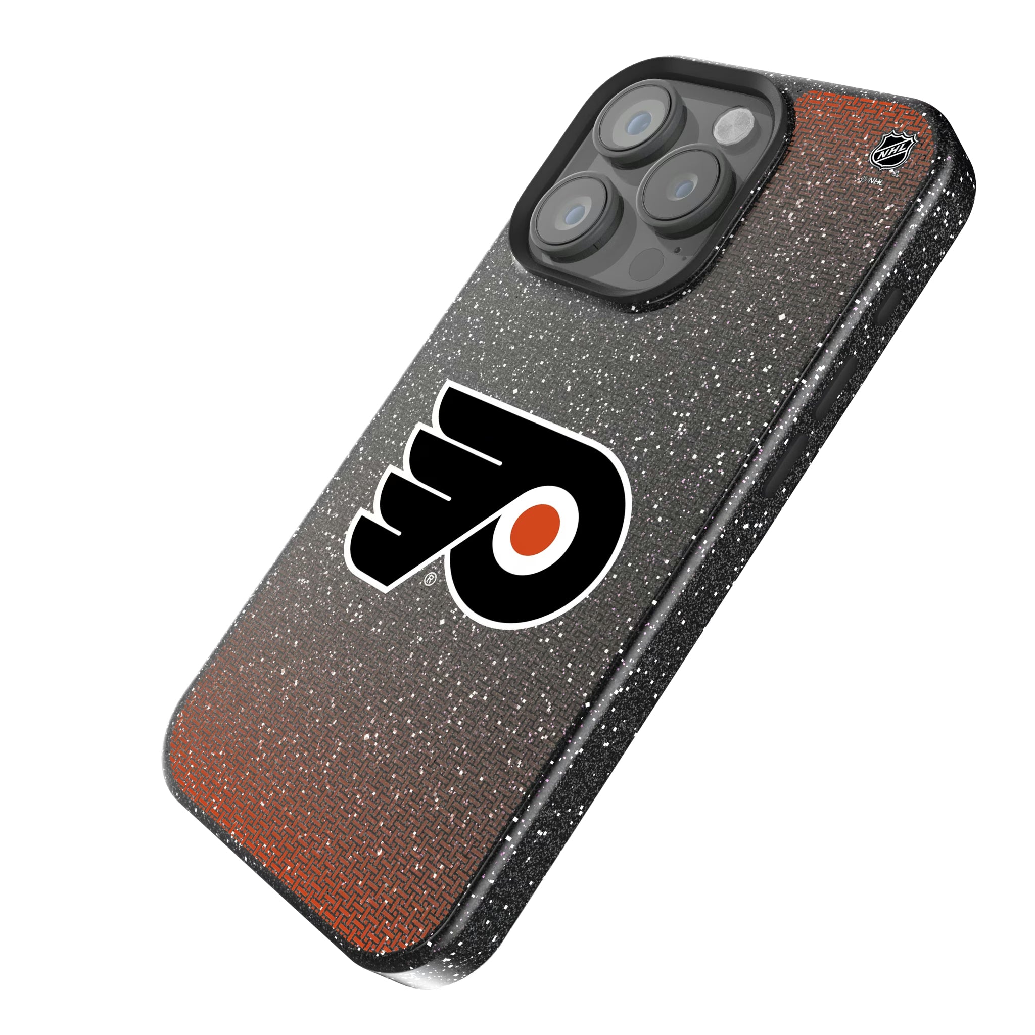 Philadelphia Flyers Linen iPhone Bling Phone Case for Apple iPhone - Isometric View