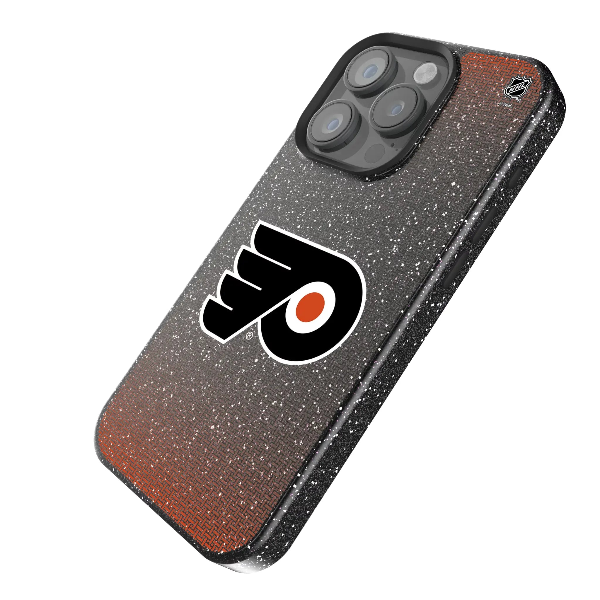 Philadelphia Flyers Linen iPhone Bling Phone Case for Apple iPhone - Isometric View