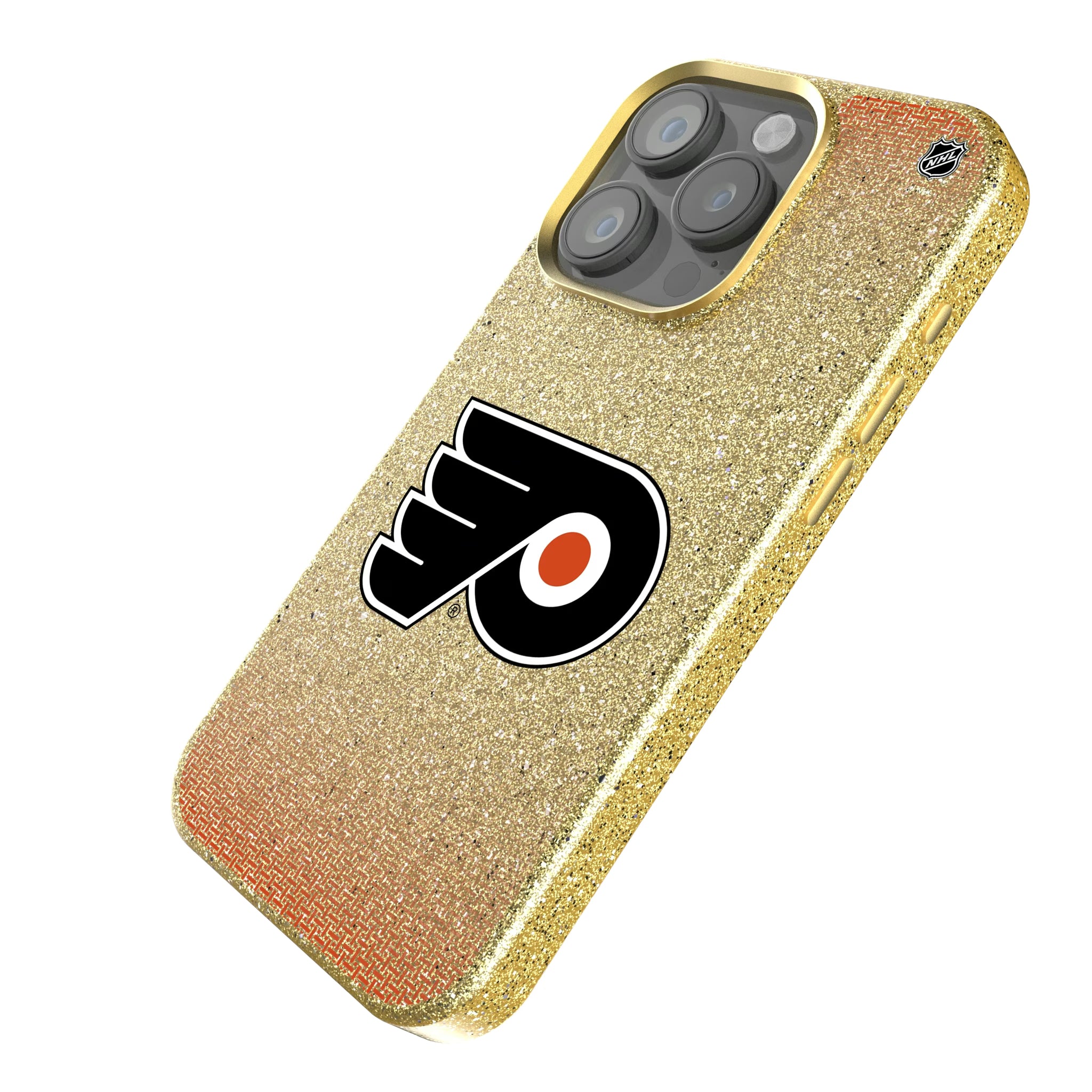 Philadelphia Flyers Linen iPhone Bling Phone Case for Apple iPhone - Isometric View