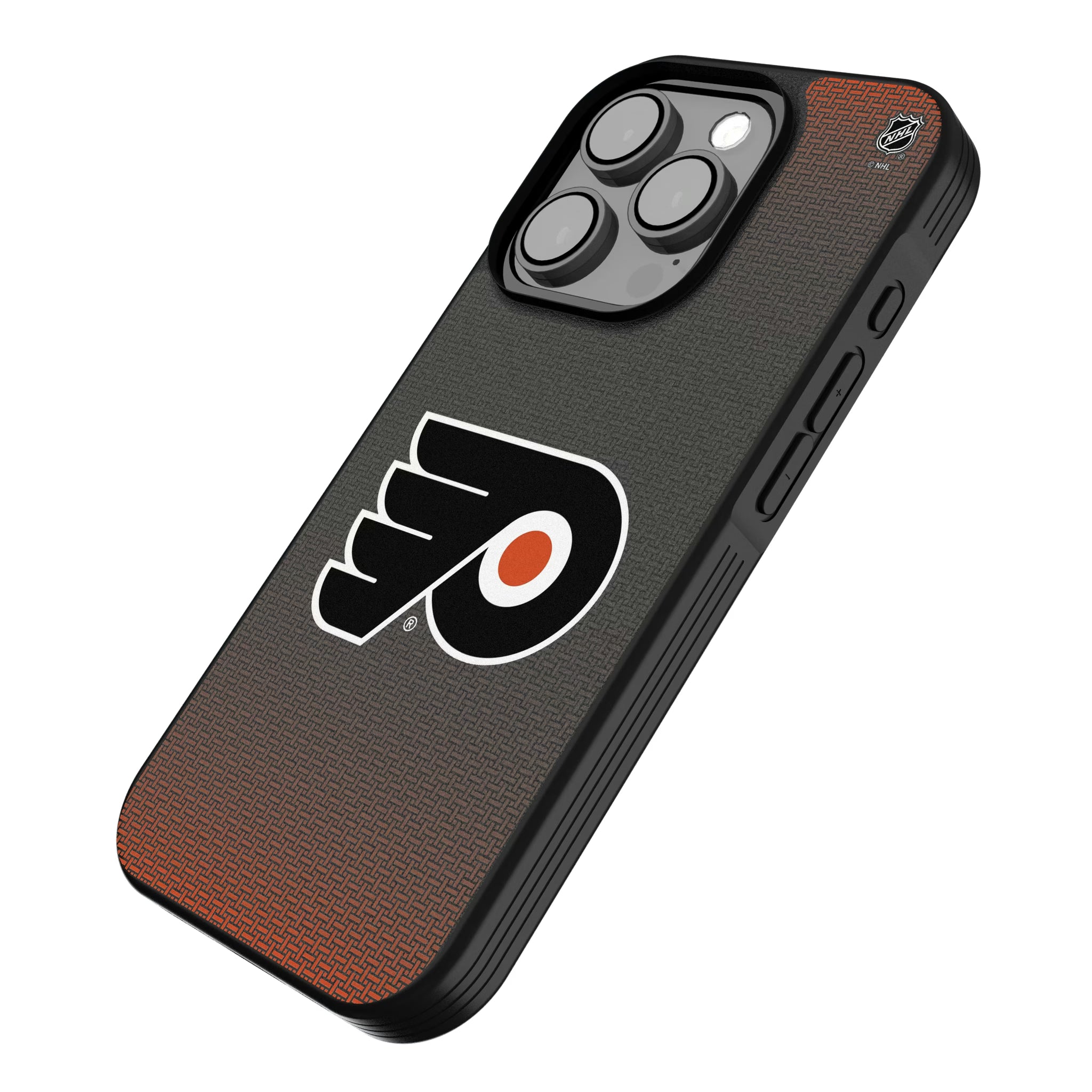Philadelphia Flyers Linen iPhone Bump Phone Case for Apple iPhone - Isometric View