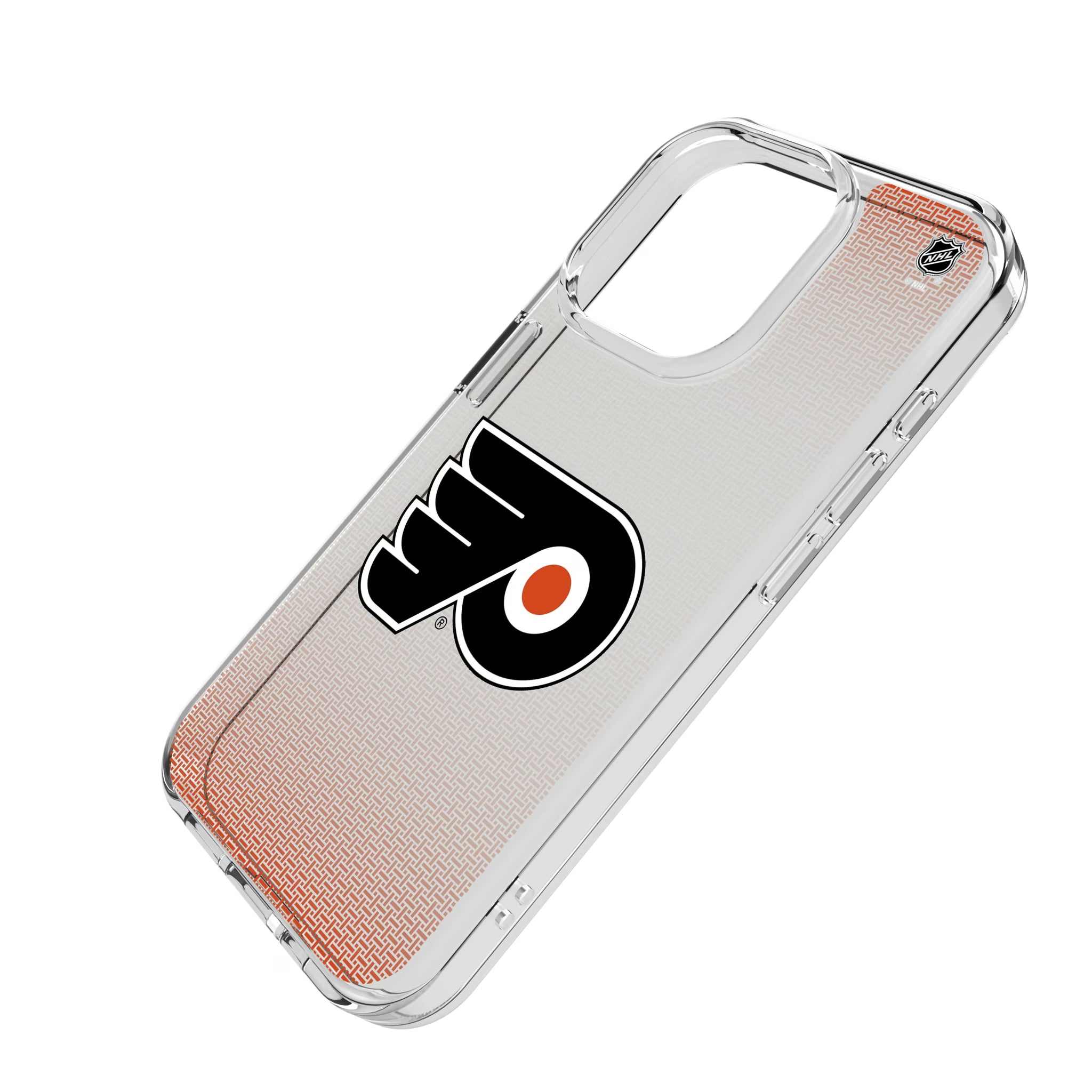 Philadelphia Flyers Linen iPhone Clear Phone Case for Apple iPhone - Isometric View
