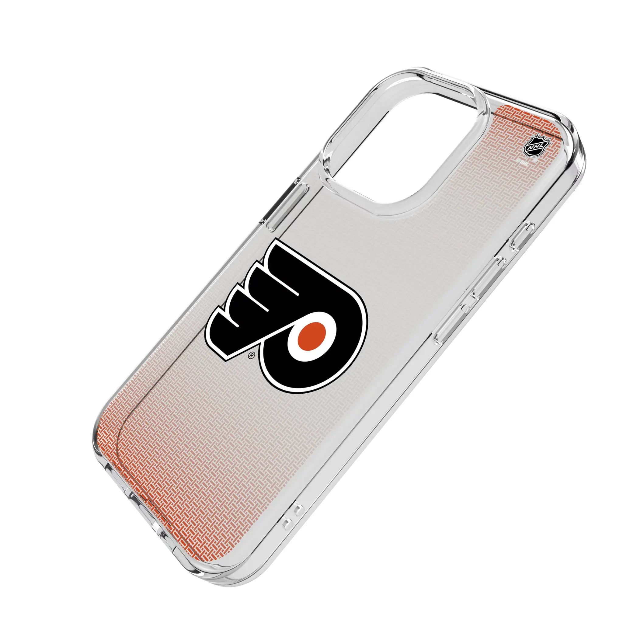 Philadelphia Flyers Linen iPhone Clear Phone Case for Apple iPhone - Isometric View