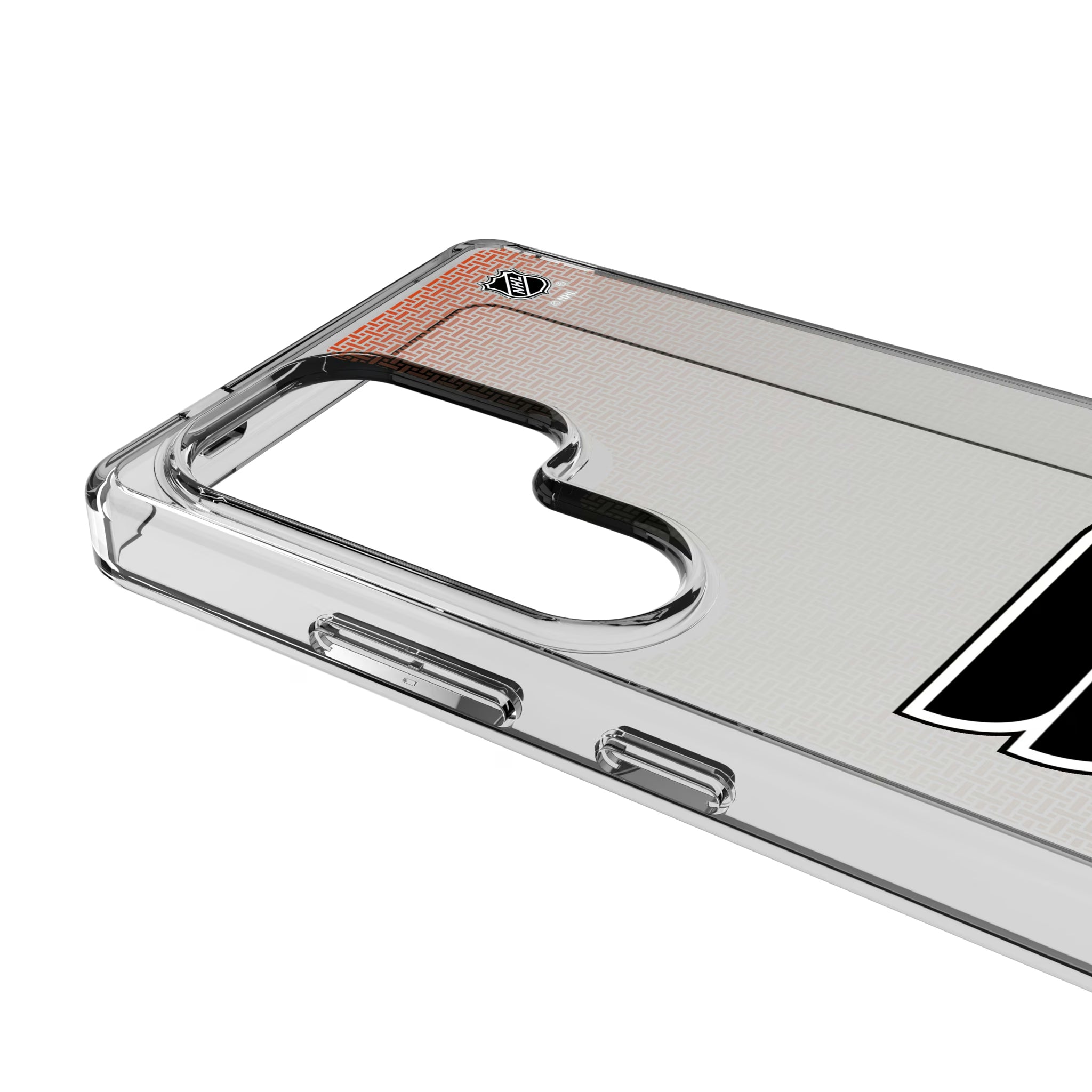 Philadelphia Flyers Linen Galaxy Clear Phone Case for Samsung Galaxy - Detail