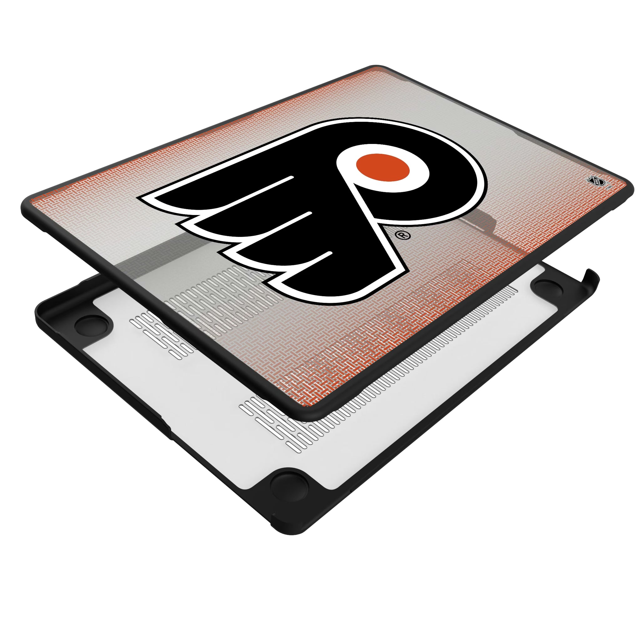 Philadelphia Flyers Linen MacBook Laptop Case for Apple MacBook - Isometric View#Device_MacBook Pro (14-inch, 2021) / MacBook Pro (14-inch, 2023) / MacBook Pro (14-inch, 2024)