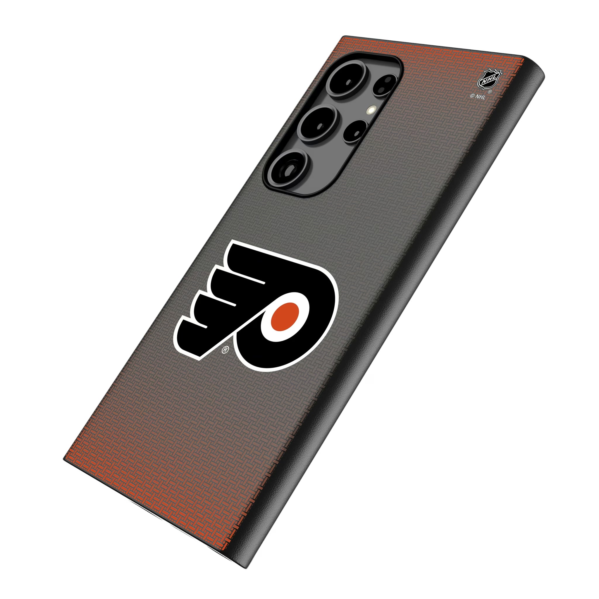 Philadelphia Flyers Linen Galaxy MagSafe Compatible Phone Case for Samsung Galaxy - Isometric View