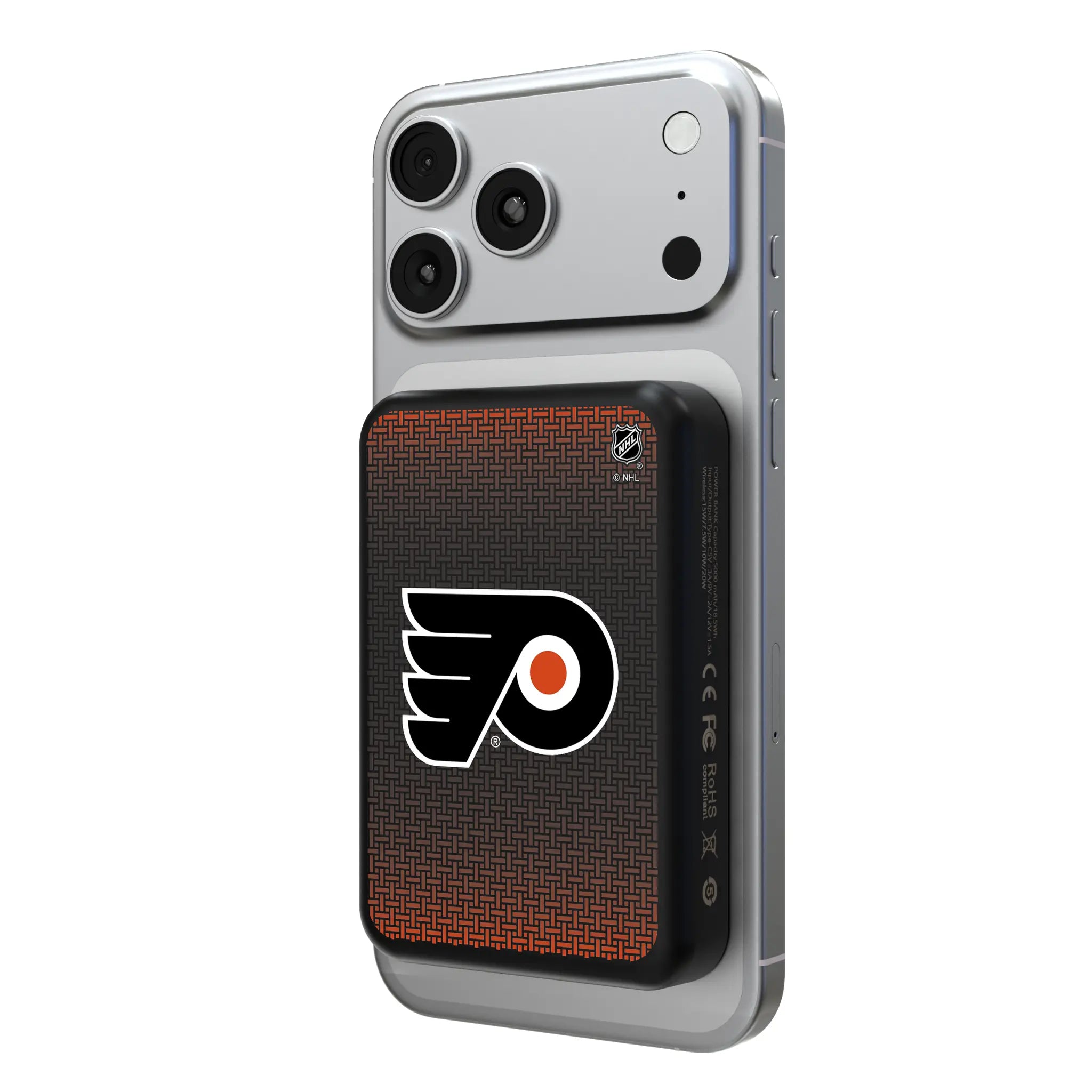 Philadelphia Flyers Linen Wireless Mag Power Bank
