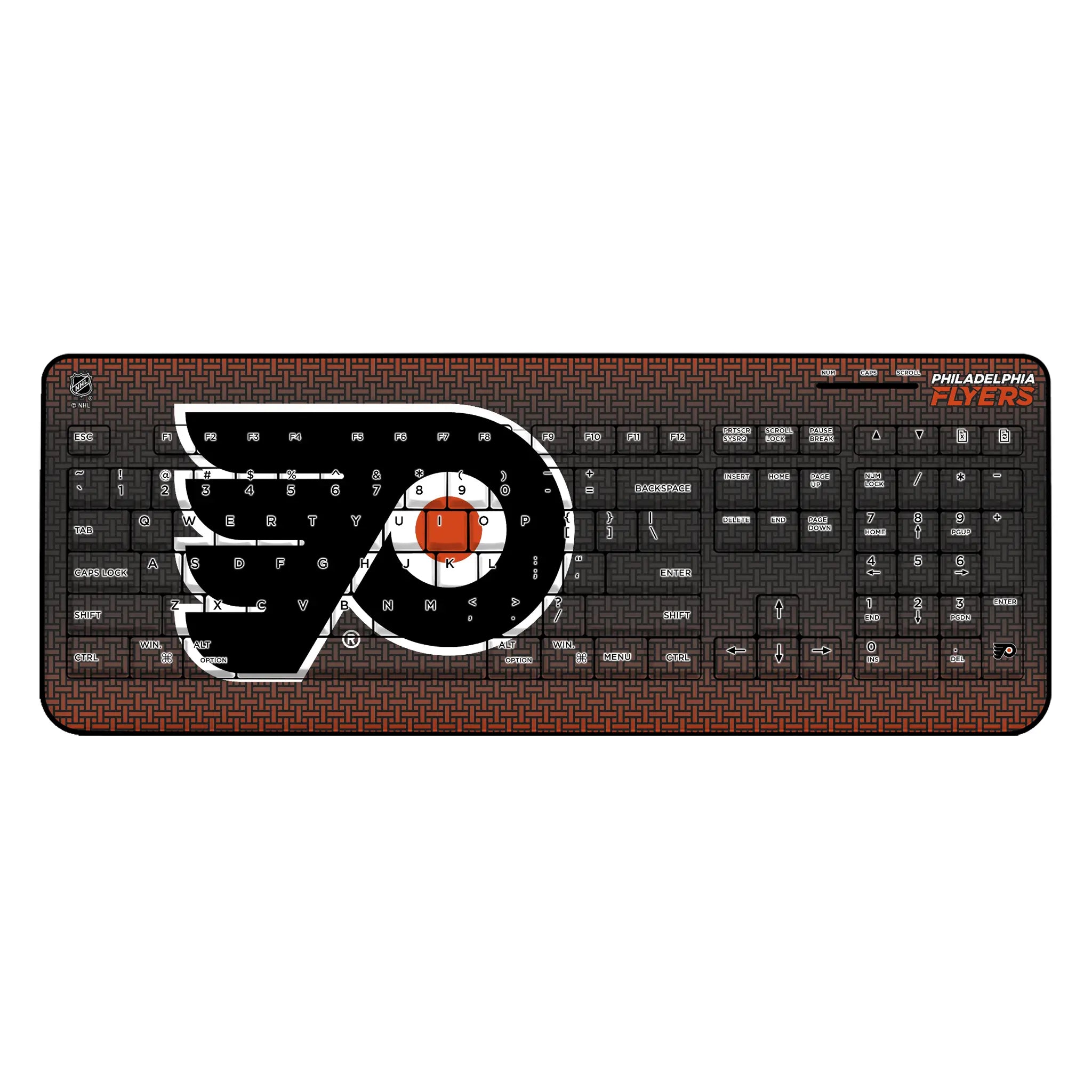 Philadelphia Flyers Linen Wireless USB Keyboard
