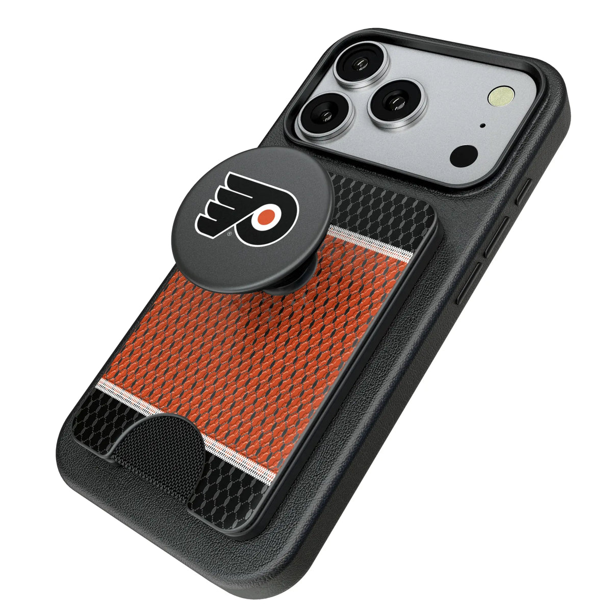 Philadelphia Flyers Mesh Popsockets Wallet Magnetic - Isometric View