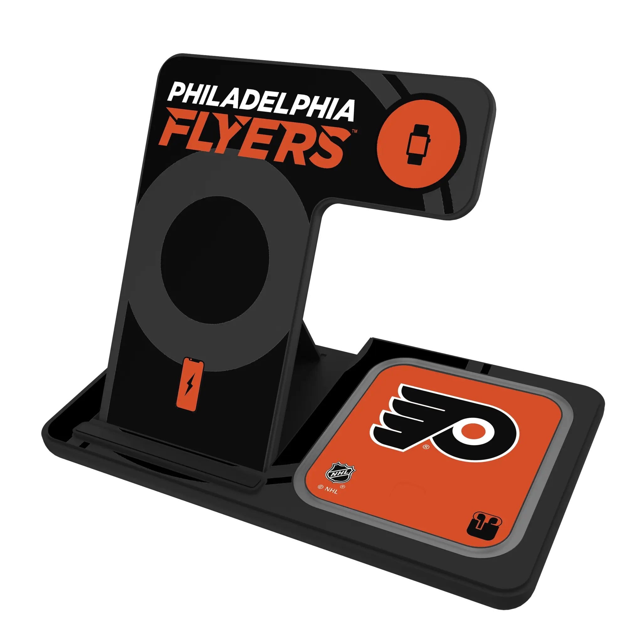 Philadelphia Flyers Monocolor Tilt 3 in 1 Charging Station
