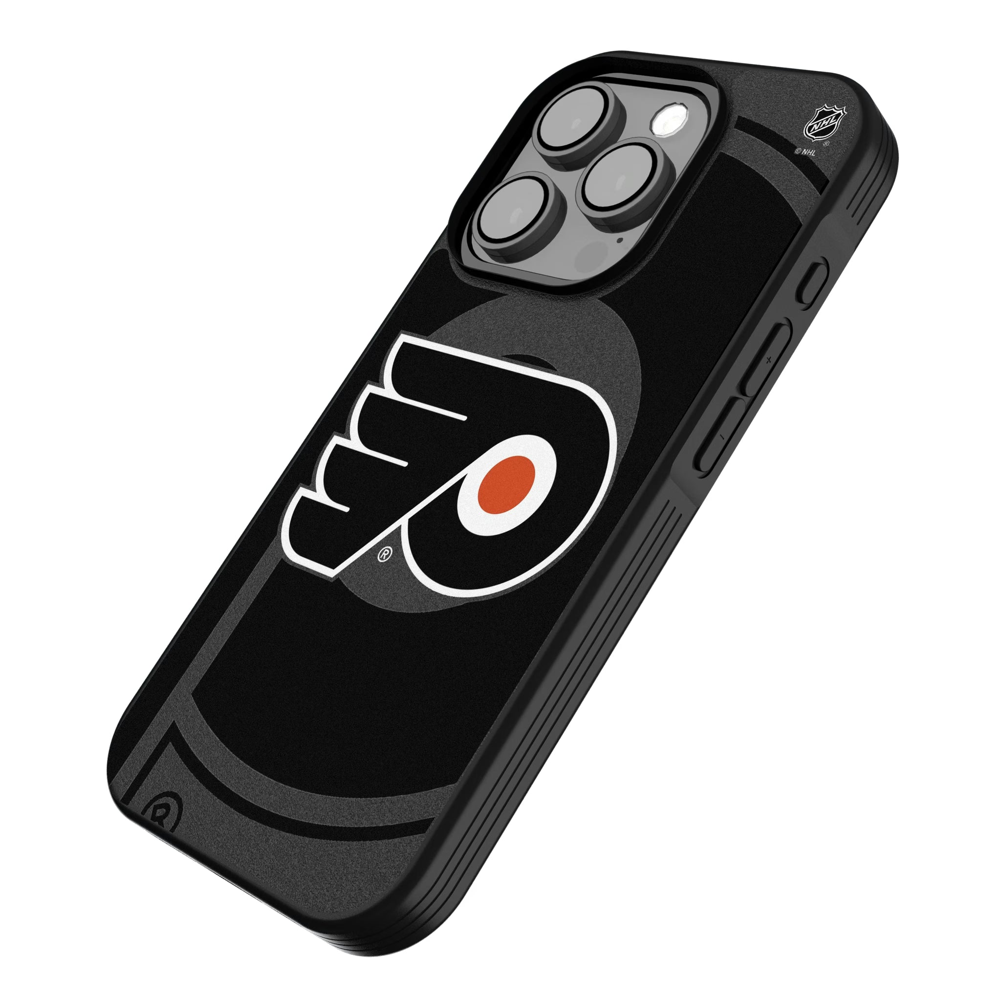 Philadelphia Flyers Monocolor Tilt iPhone Bump Phone Case for Apple iPhone - Isometric View