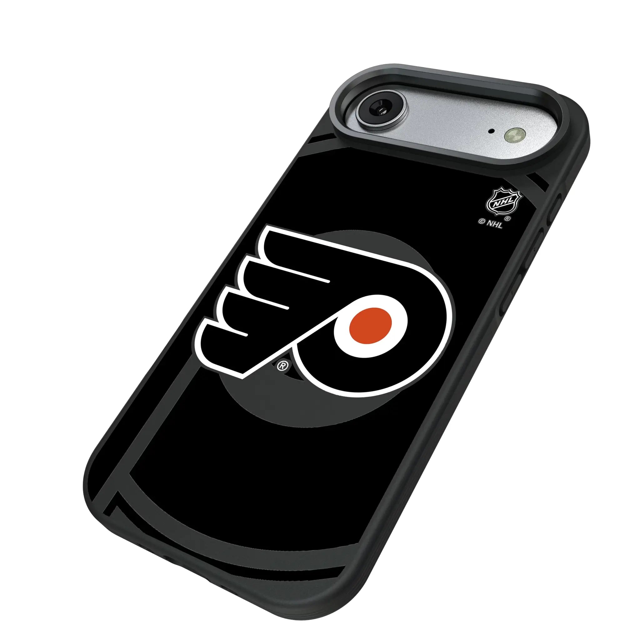 Philadelphia Flyers Monocolor Tilt iPhone Bump Phone Case for Apple iPhone - Isometric View#Device_iPhone Air