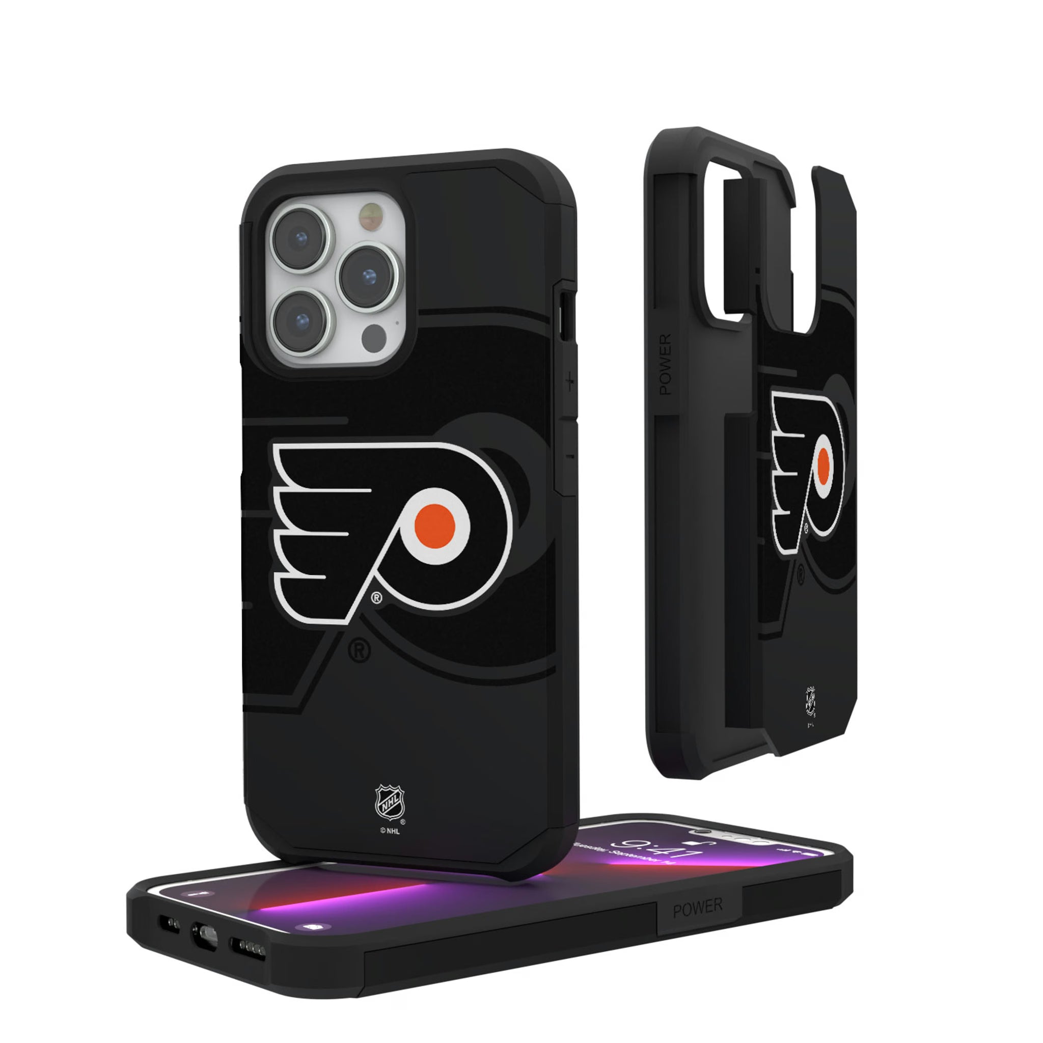 Philadelphia Flyers Monocolor Tilt iPhone Rugged Phone Case for Apple iPhone