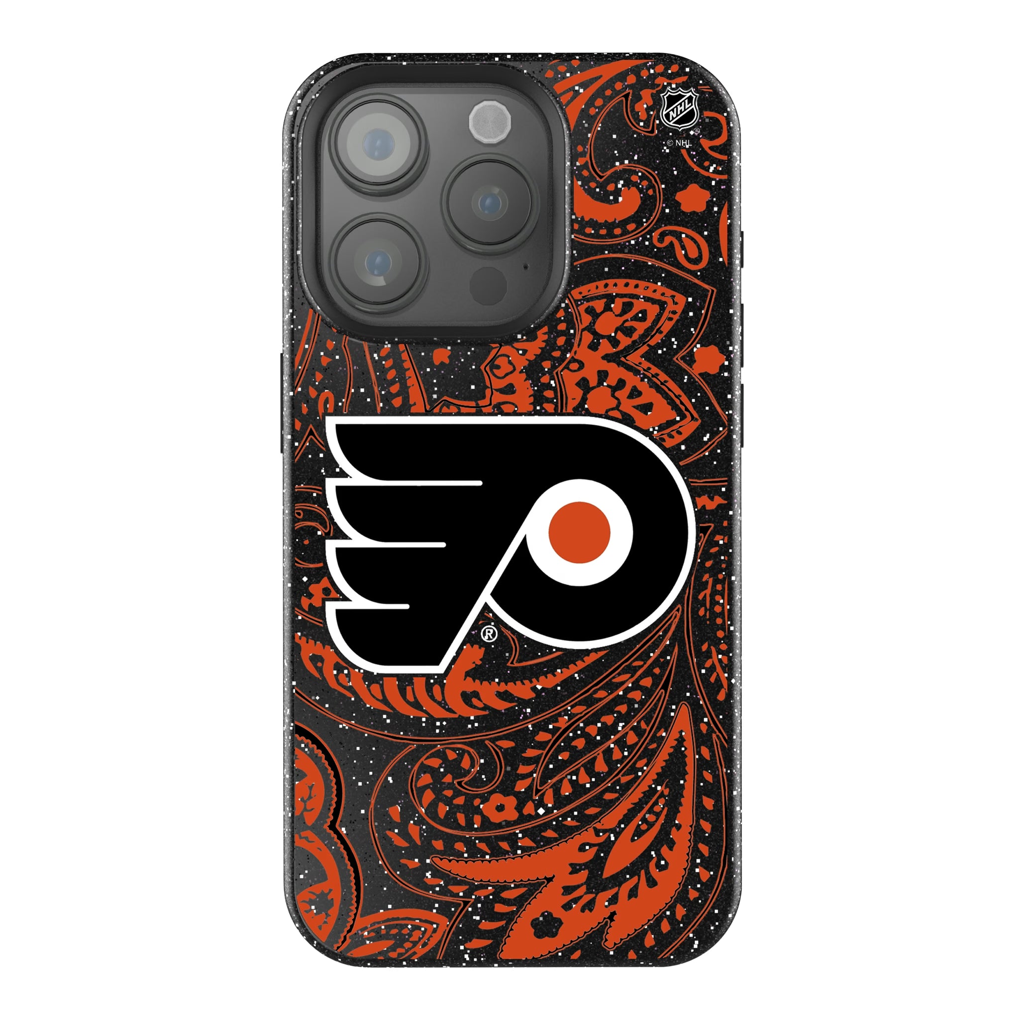 Philadelphia Flyers Paisley iPhone Bling Phone Case for Apple iPhone