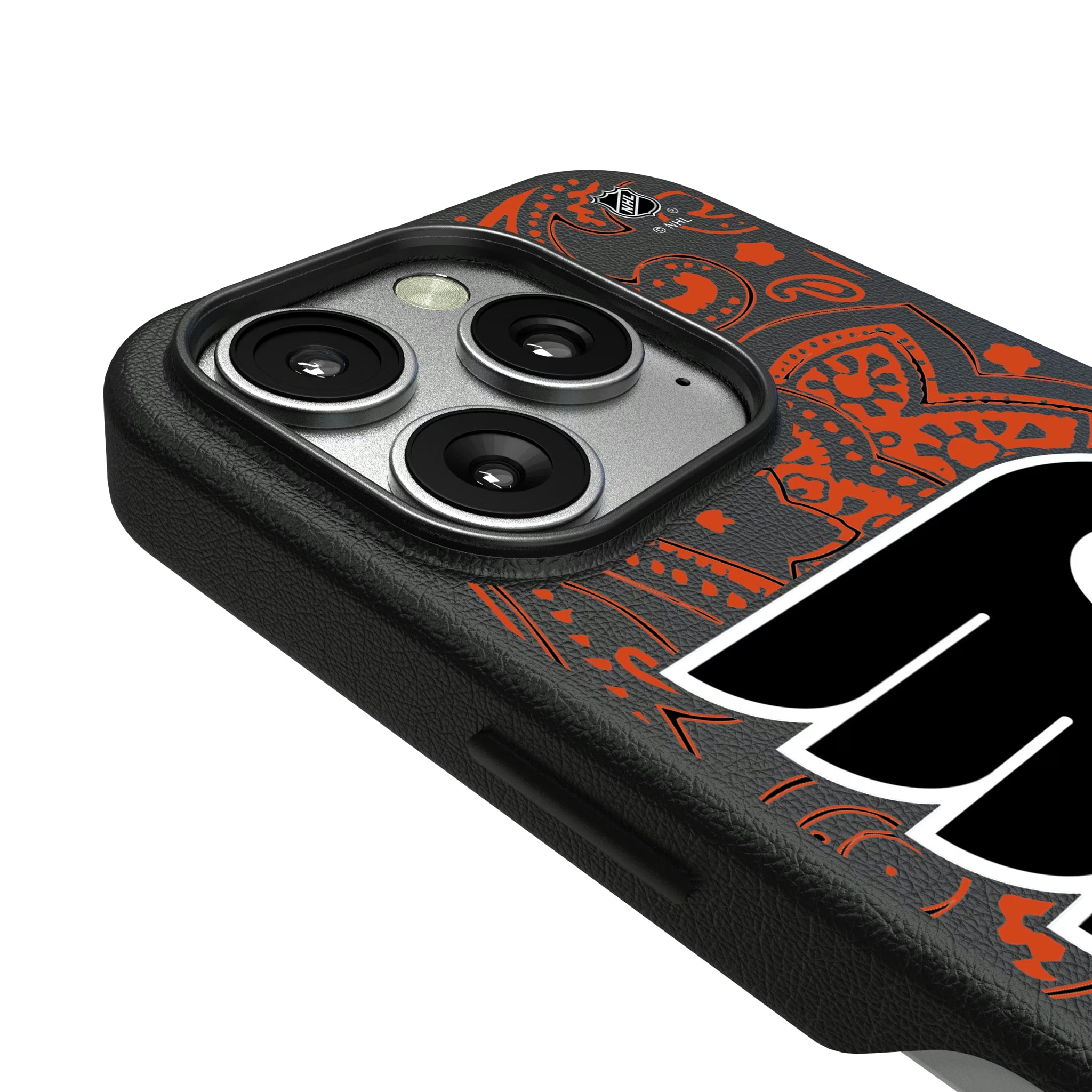 Philadelphia Flyers Paisley iPhone MagSafe Compatible Phone Case for Apple iPhone - Detail