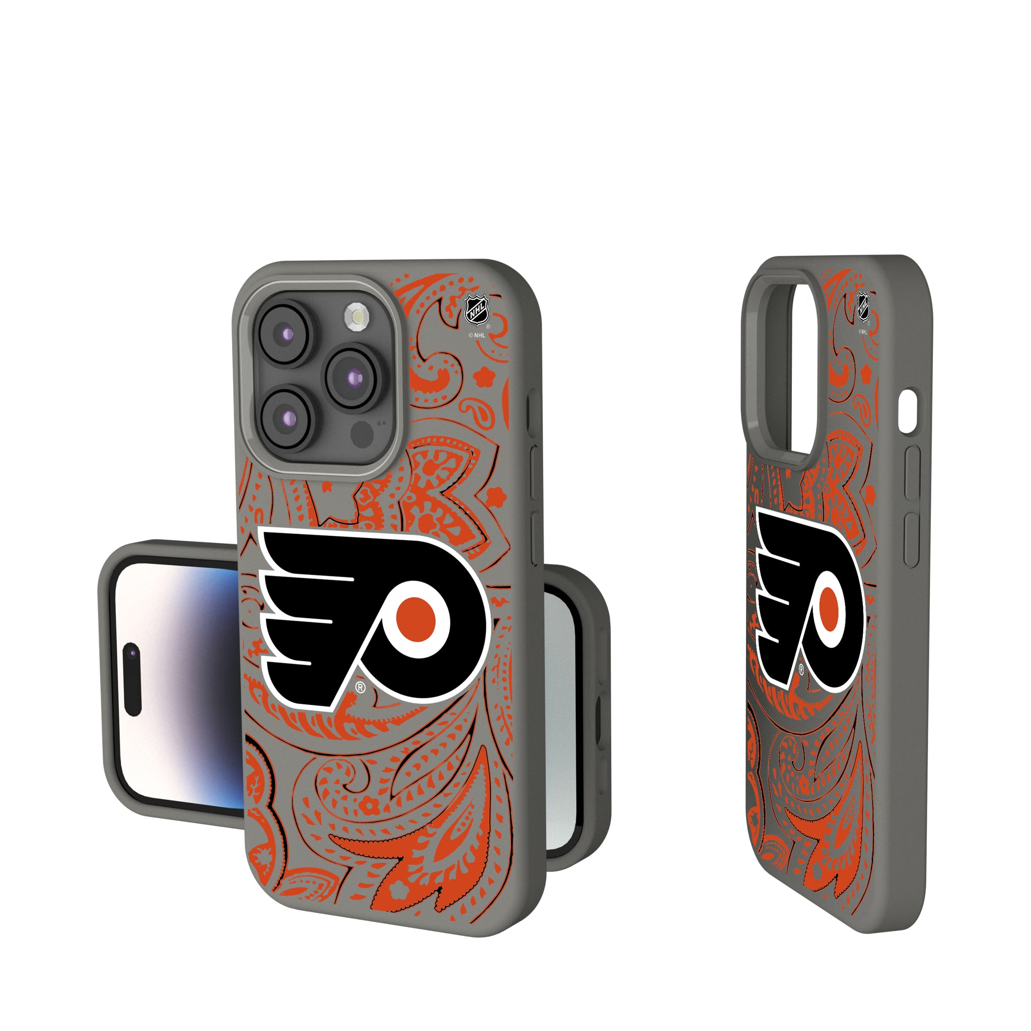 Philadelphia Flyers Paisley iPhone Soft Touch Phone Case for Apple iPhone